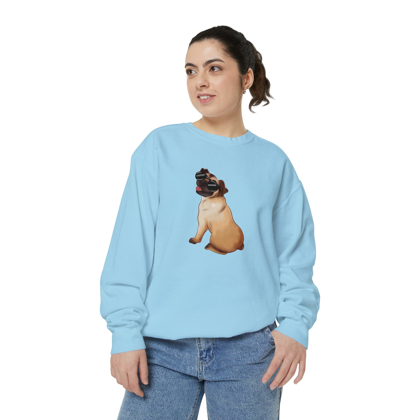 Pug - Unisex Garment-Dyed Sweatshirt