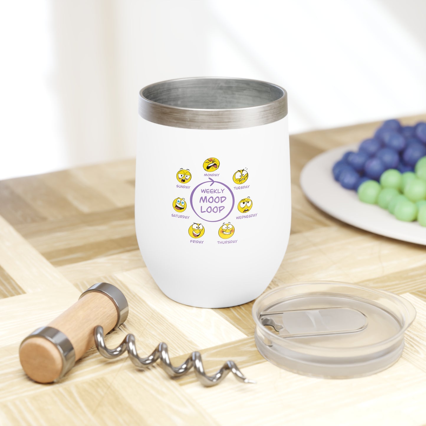 Mood Loop - Chill Wine Tumbler