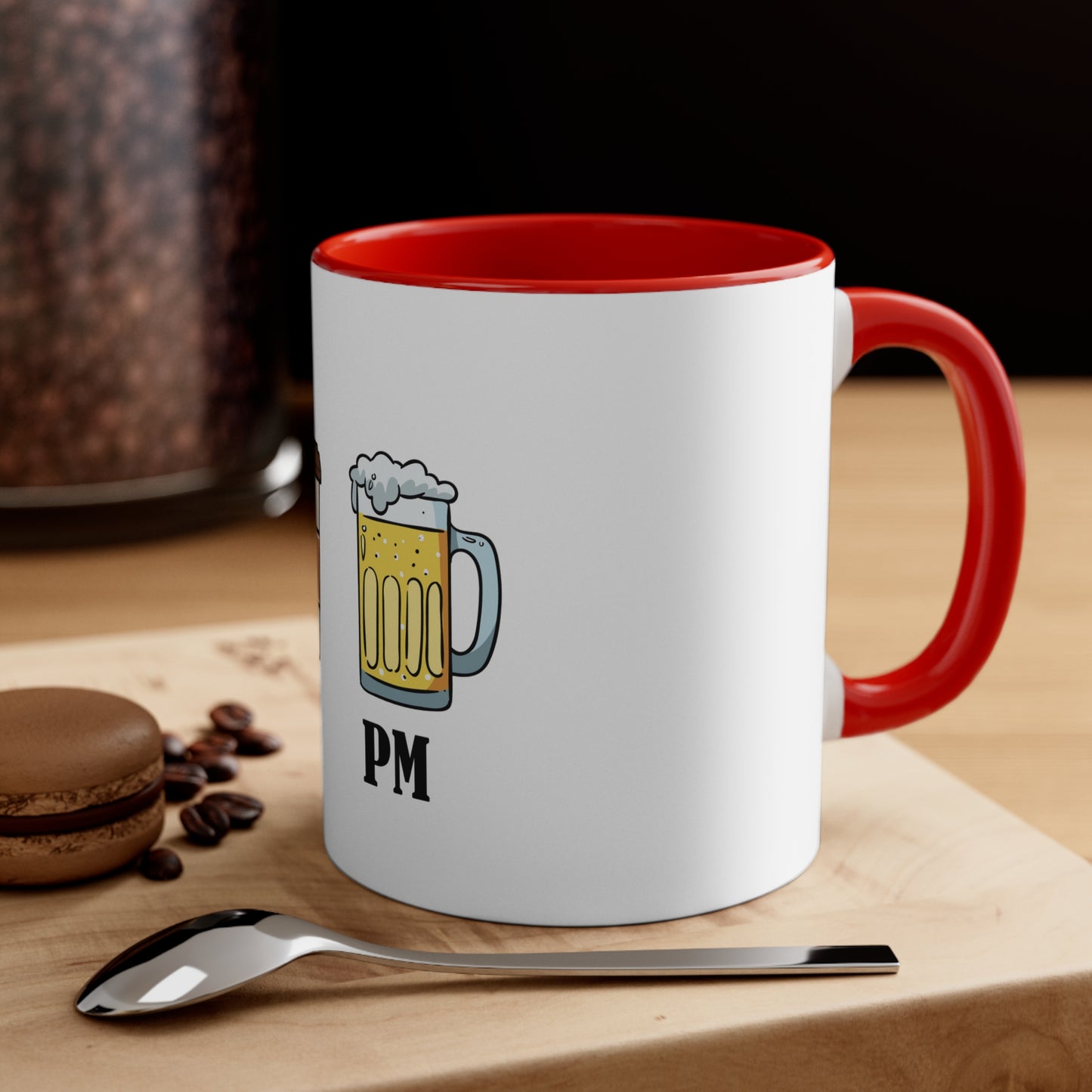 AM/PM - Accent Coffee Mug, 11oz