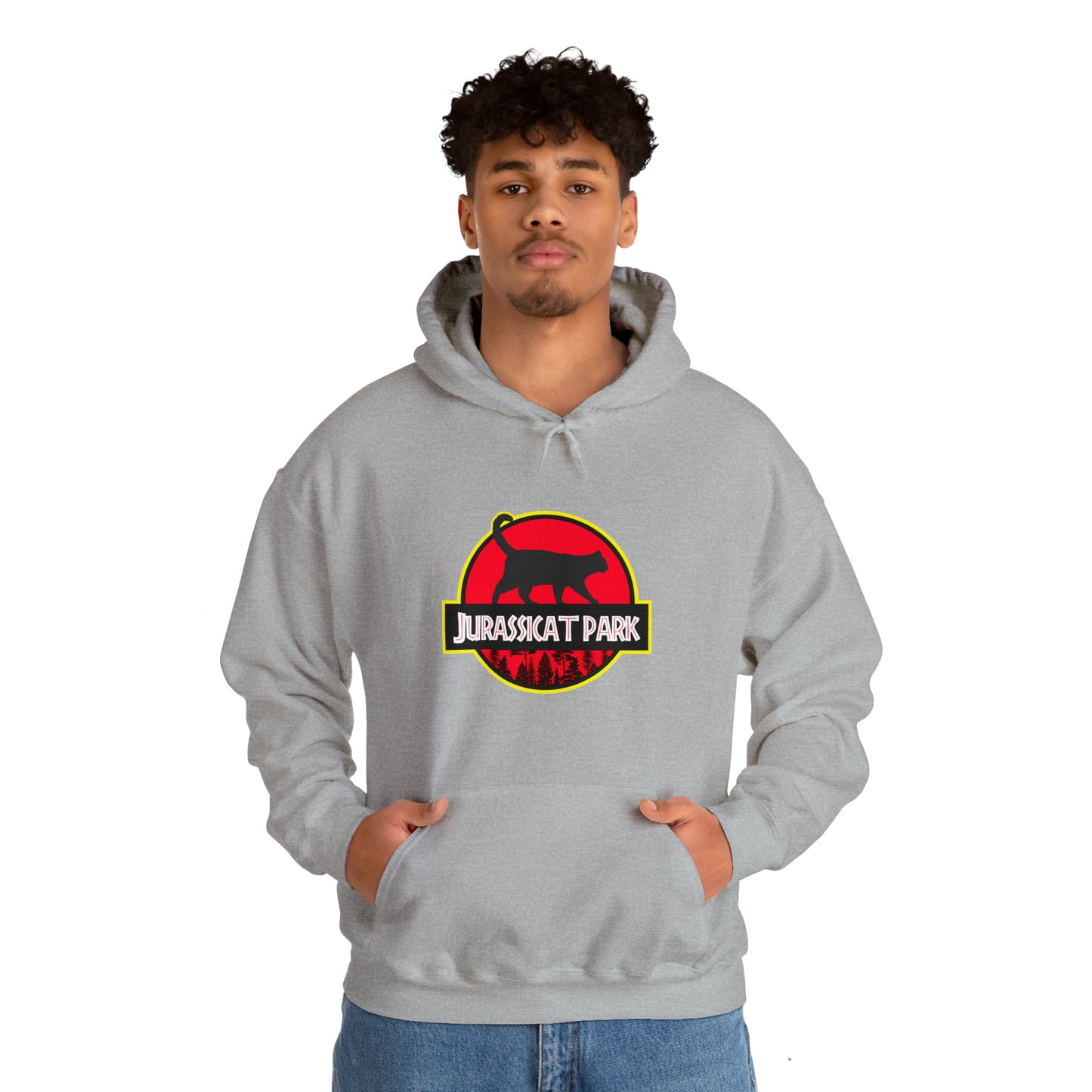 Jurassicat Park - Unisex Heavy Blend™ Hooded Sweatshirt