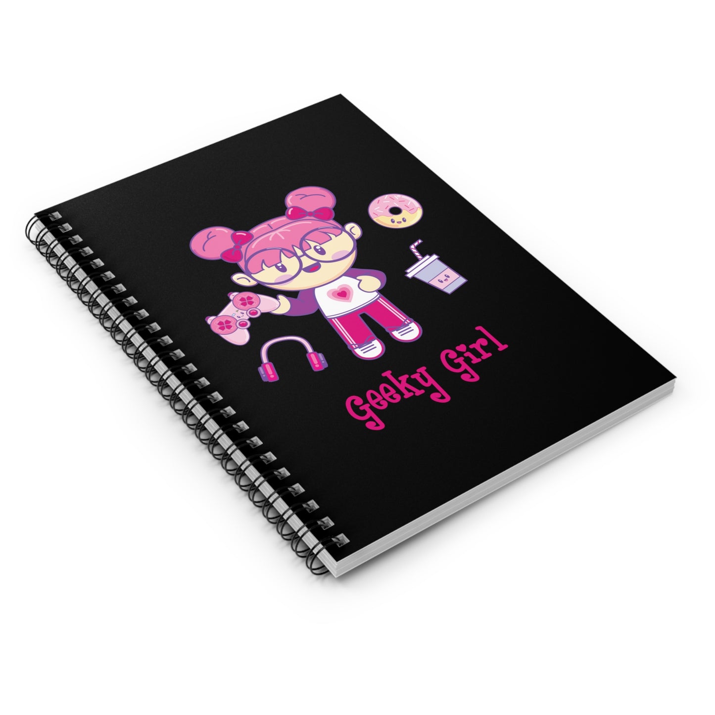 Geek Girl - Spiral Notebook - Ruled Line