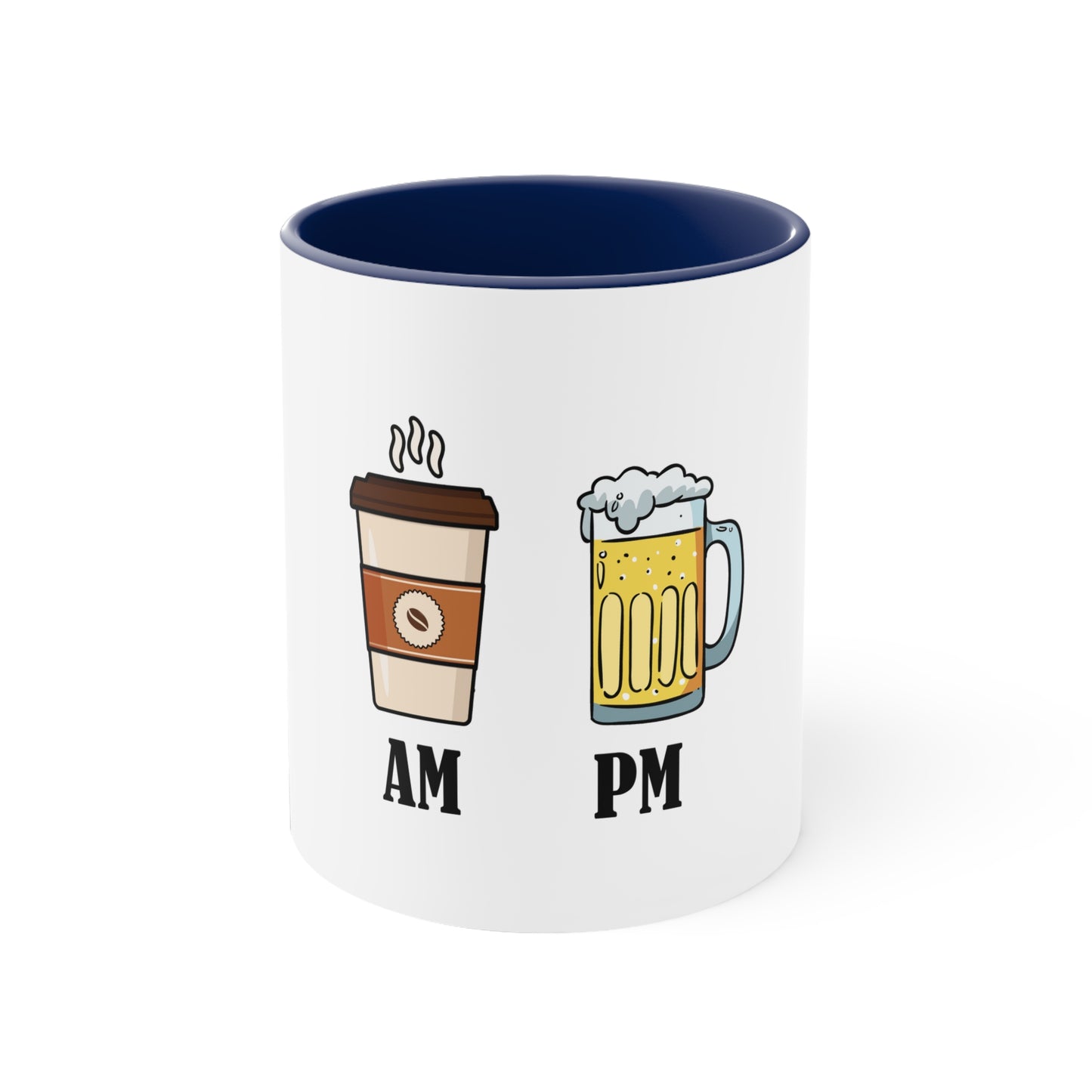 AM/PM - Accent Coffee Mug, 11oz