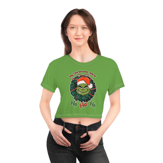 Copy of Grinch - Crop Tee (AOP)