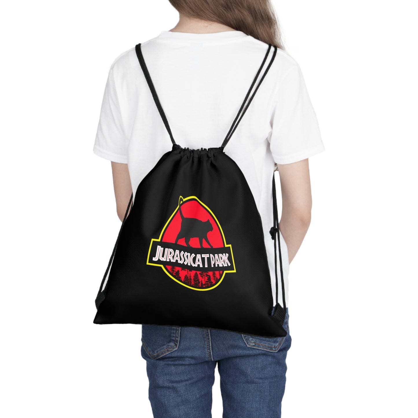 Jurassicat Park - Outdoor Drawstring Bag