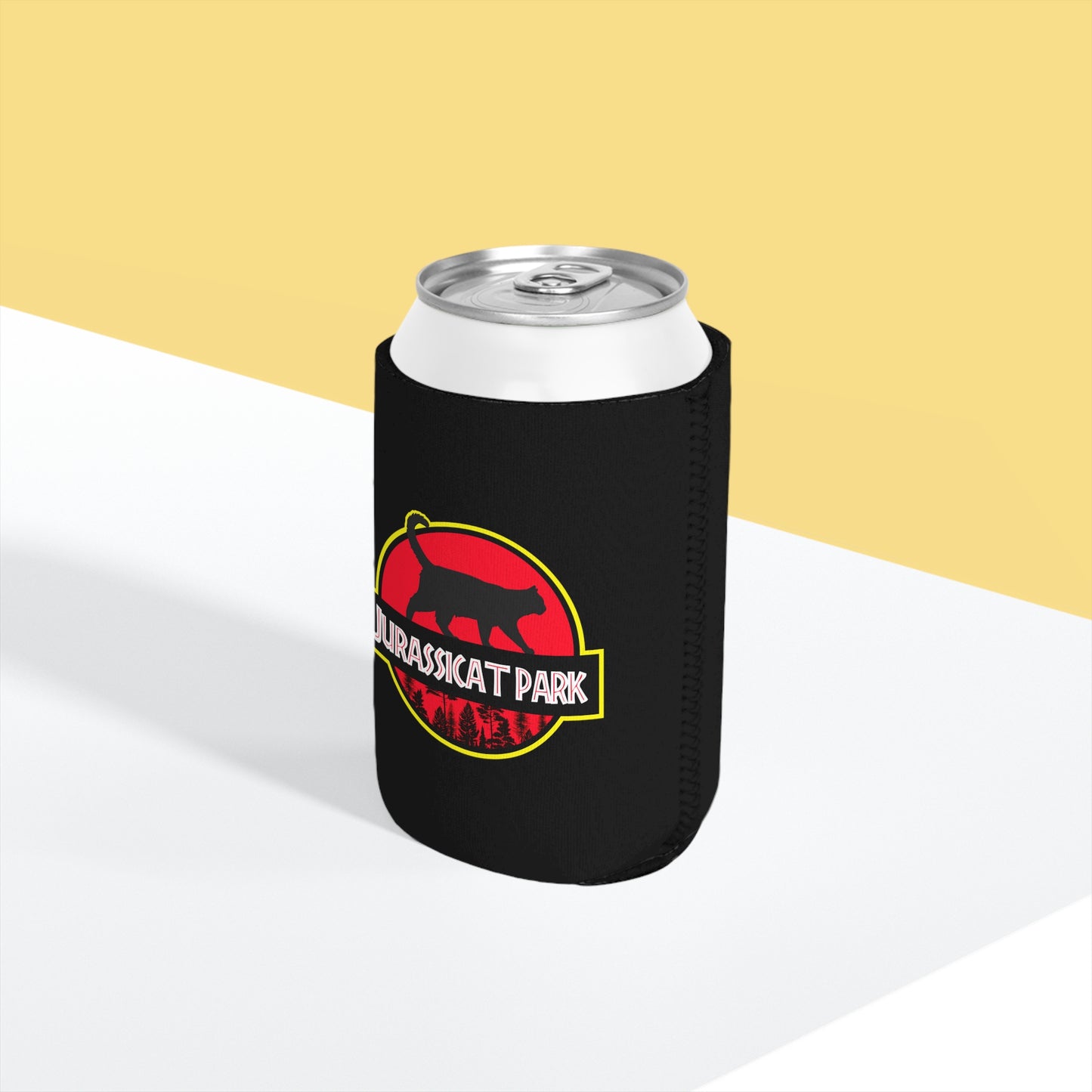 Jurassicat Park - Can Cooler Sleeve