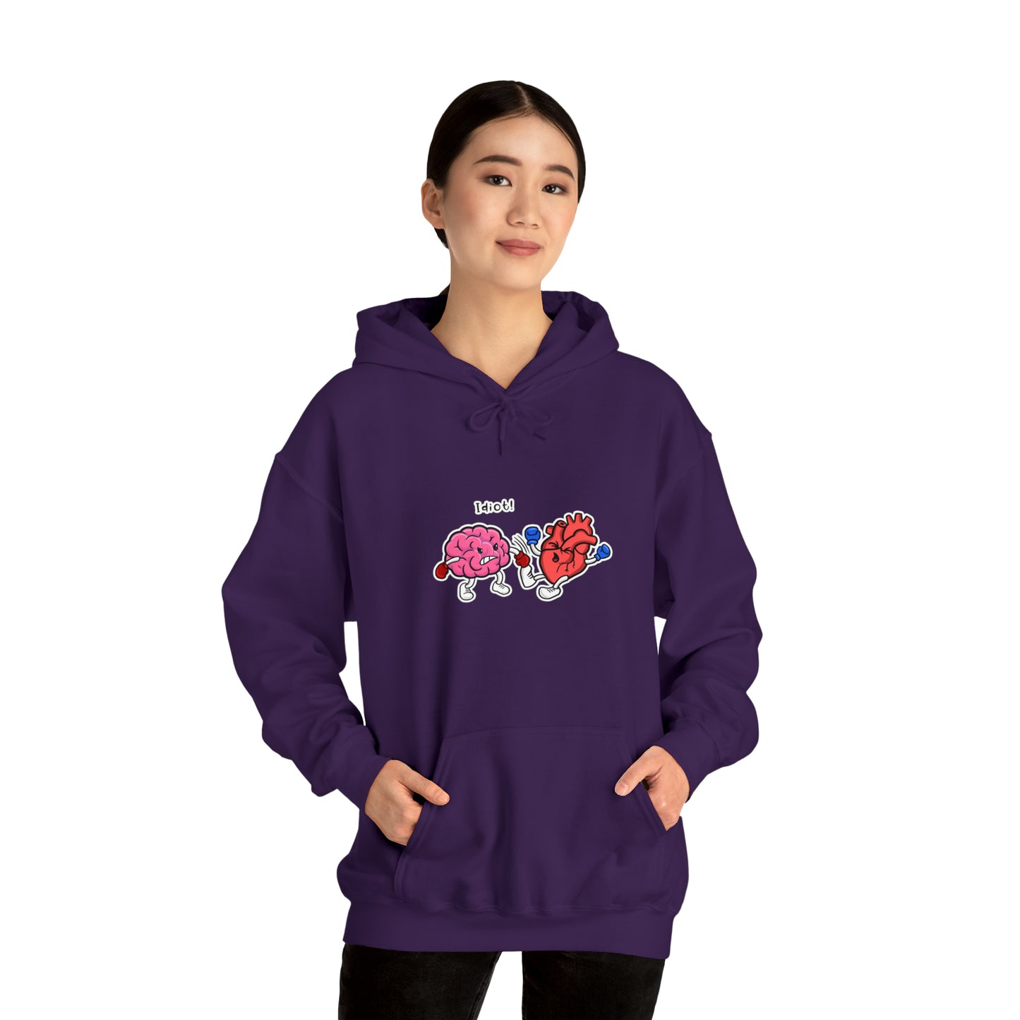 Brain x Heart - Unisex Heavy Blend™ Hooded Sweatshirt