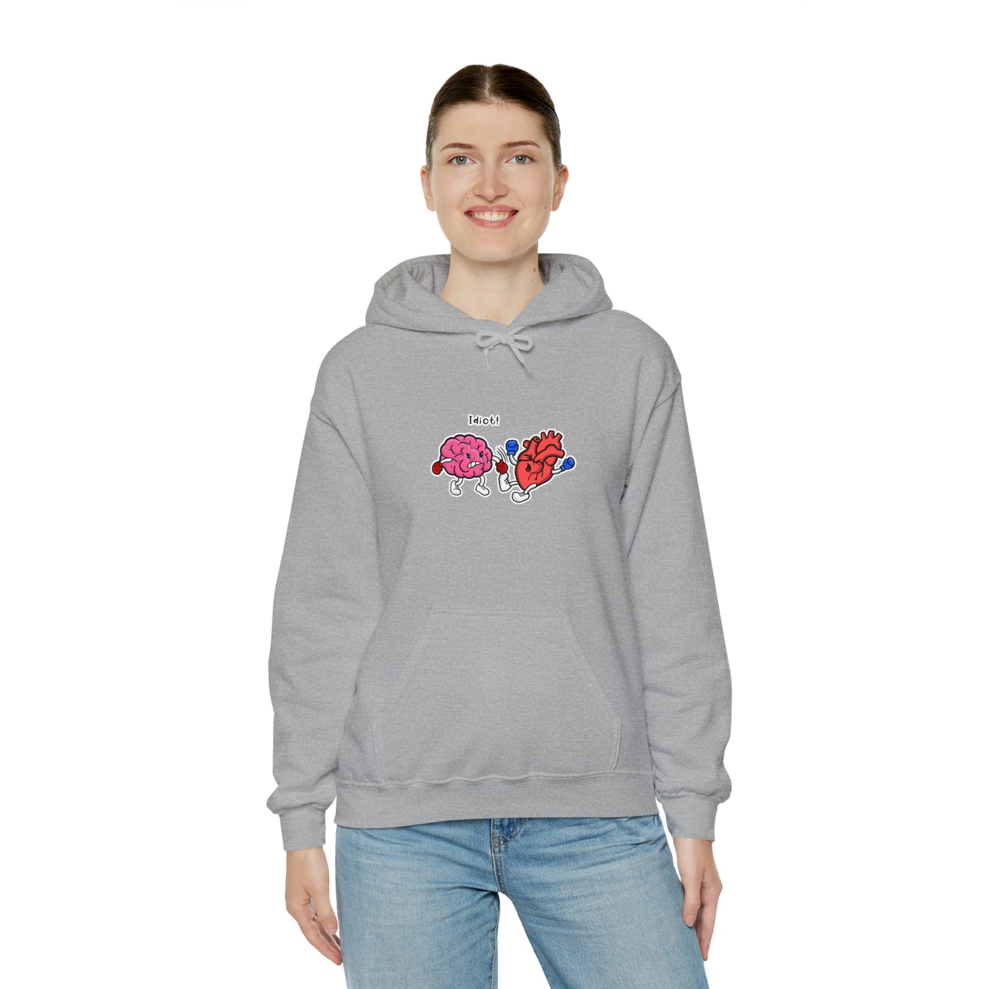 Brain x Heart - Unisex Heavy Blend™ Hooded Sweatshirt