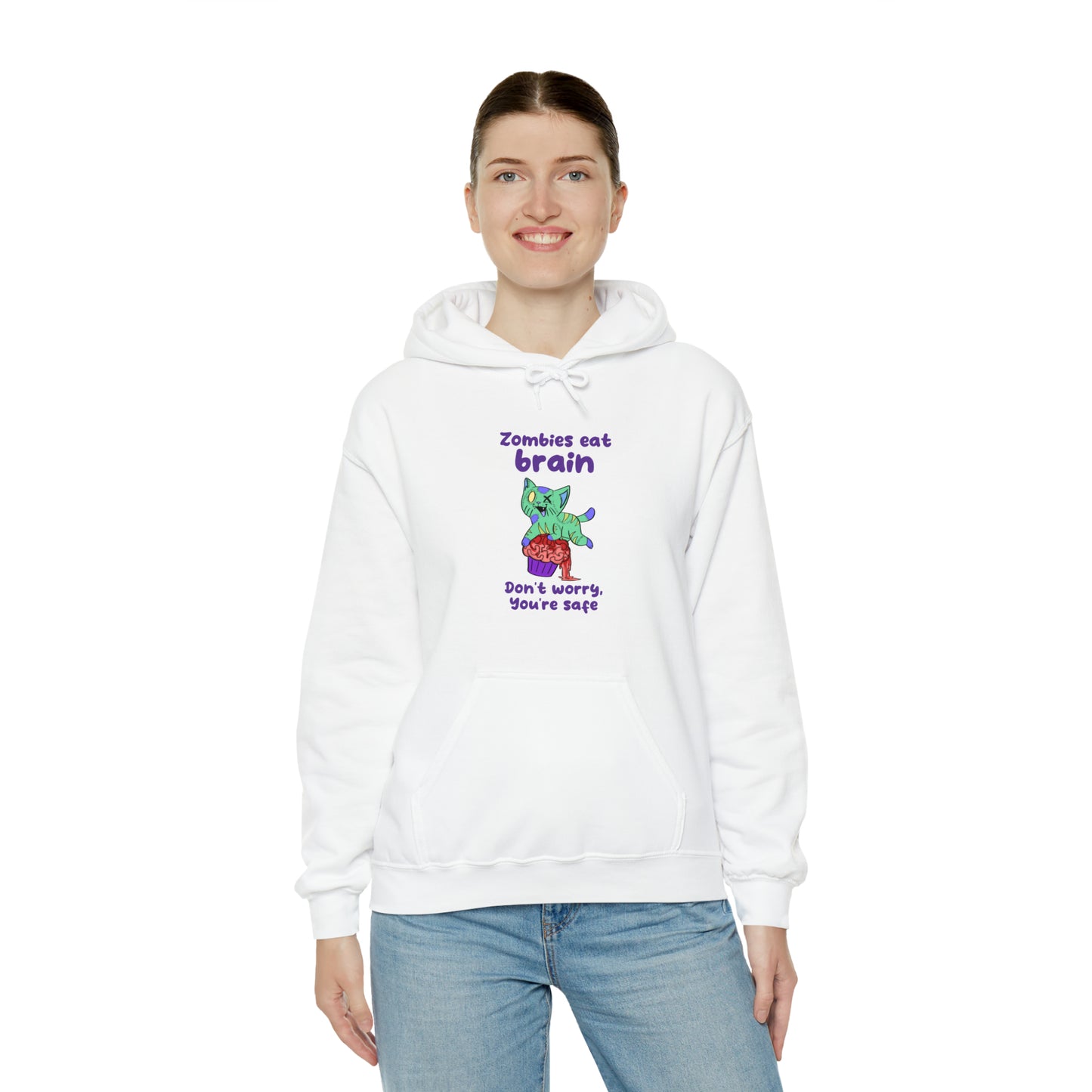 Zombie Cat - Unisex Heavy Blend™ Hooded Sweatshirt