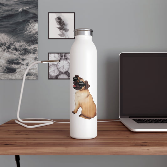 Pug - Slim Water Bottle