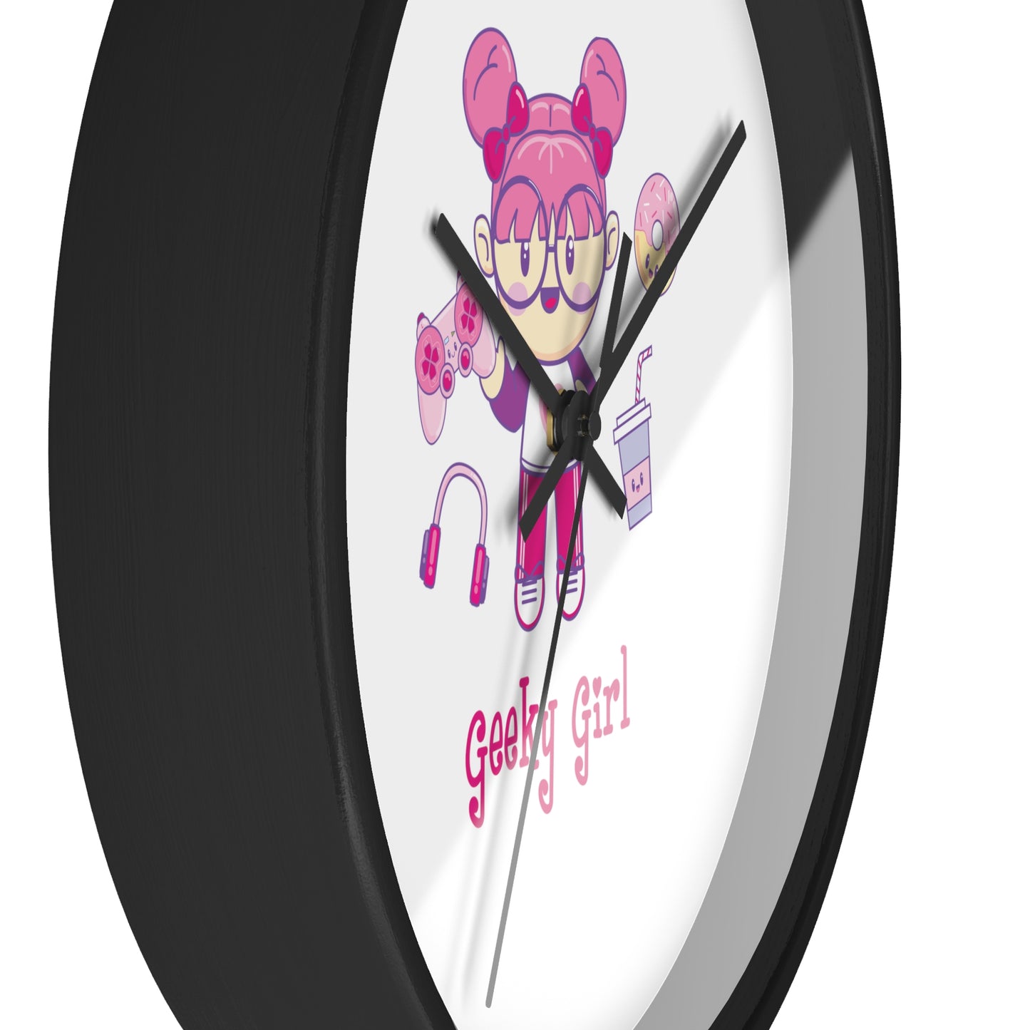 Geek Girl - Wall Clock