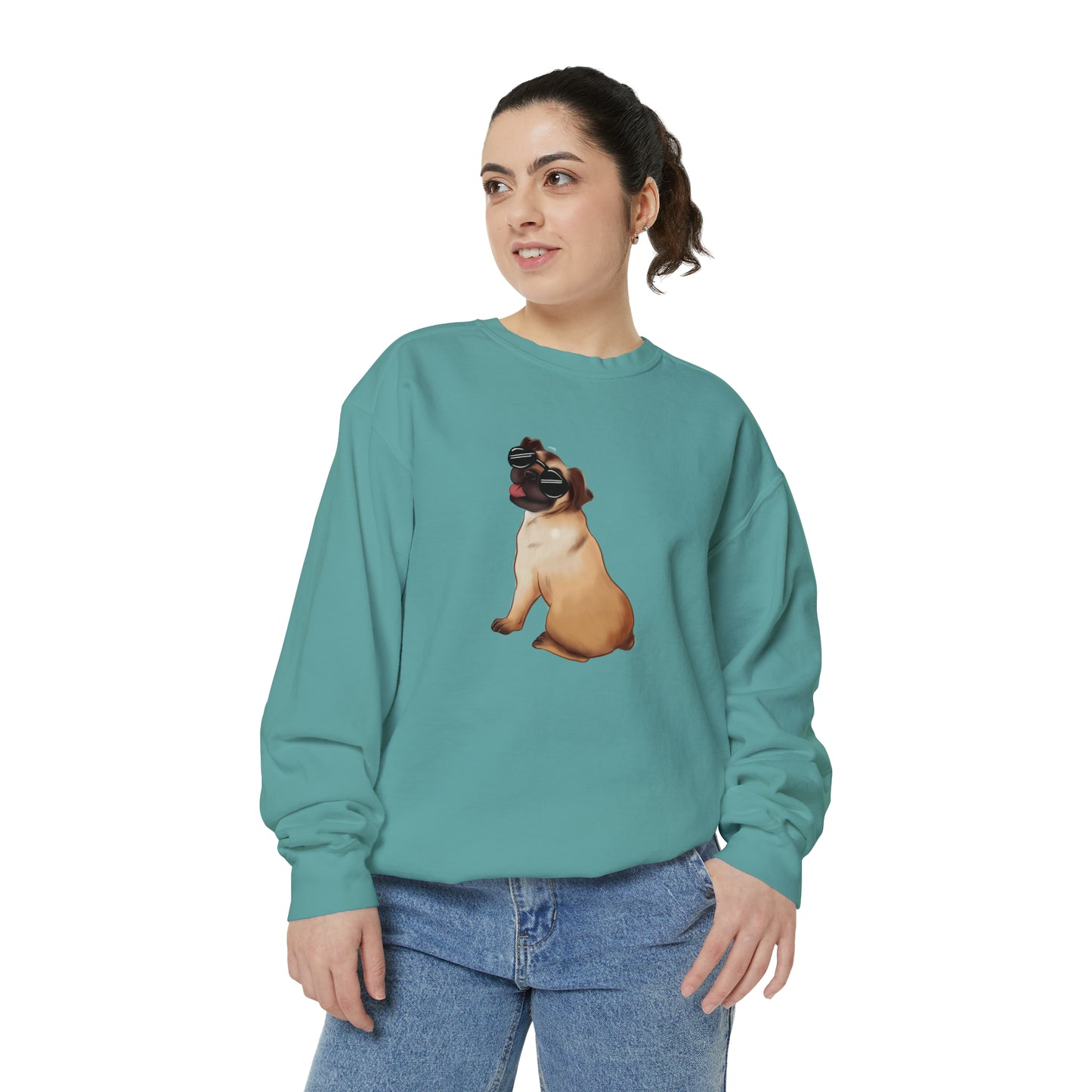 Pug - Unisex Garment-Dyed Sweatshirt