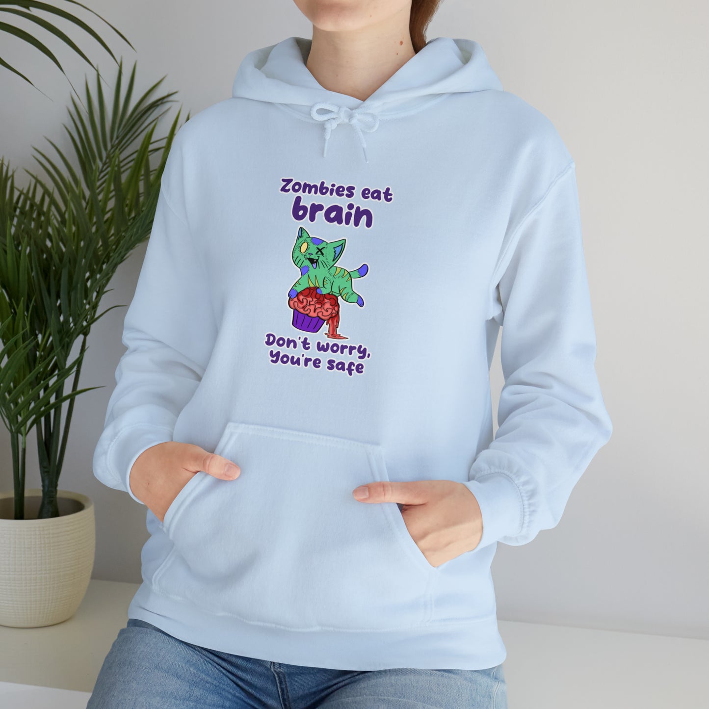 Zombie Cat - Unisex Heavy Blend™ Hooded Sweatshirt