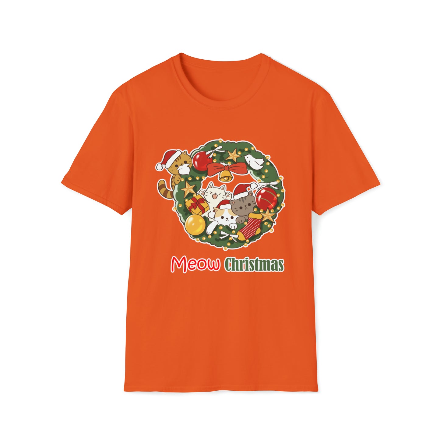 Meow Christmas - Unisex Softstyle T-Shirt