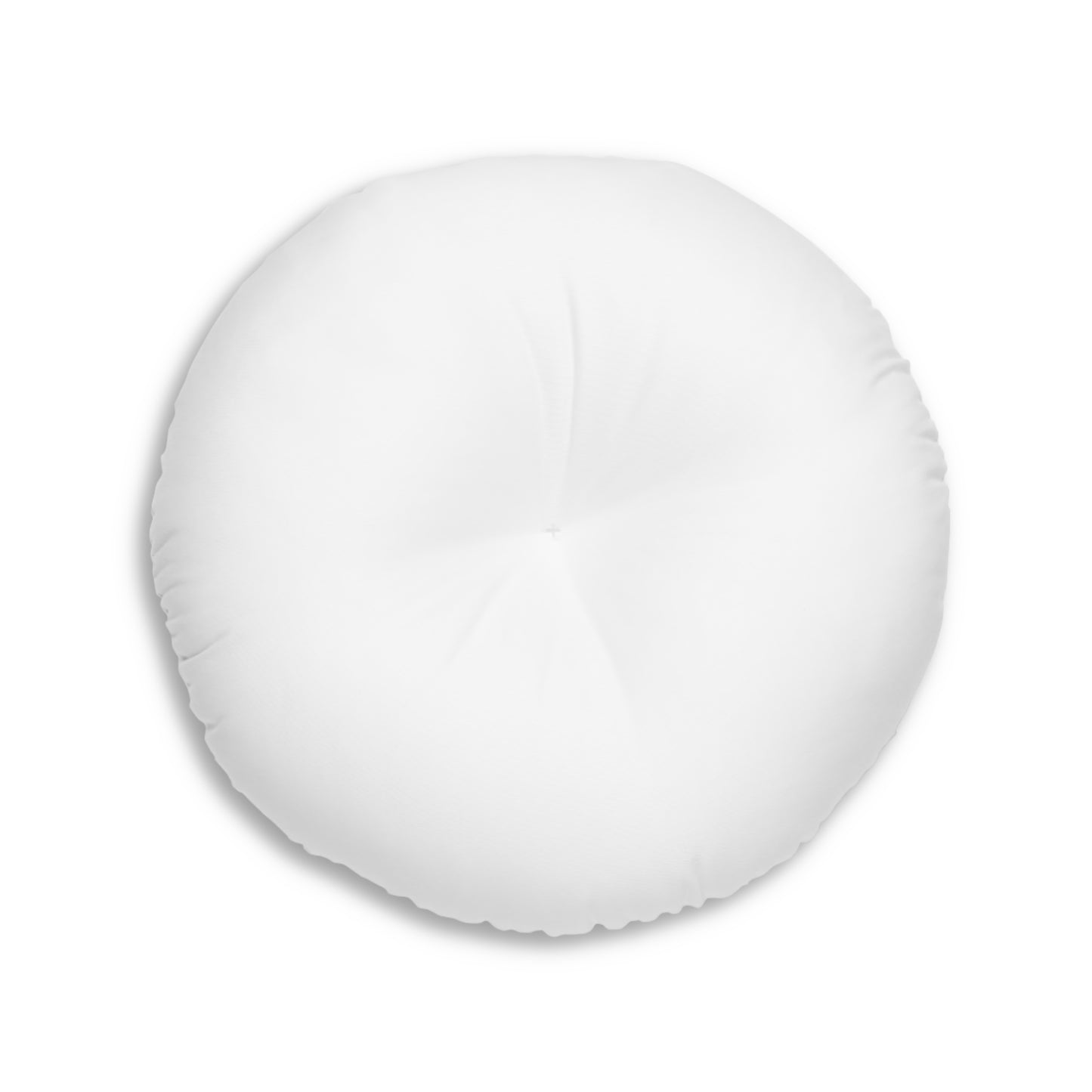 Pug - Tufted Floor Pillow, Round