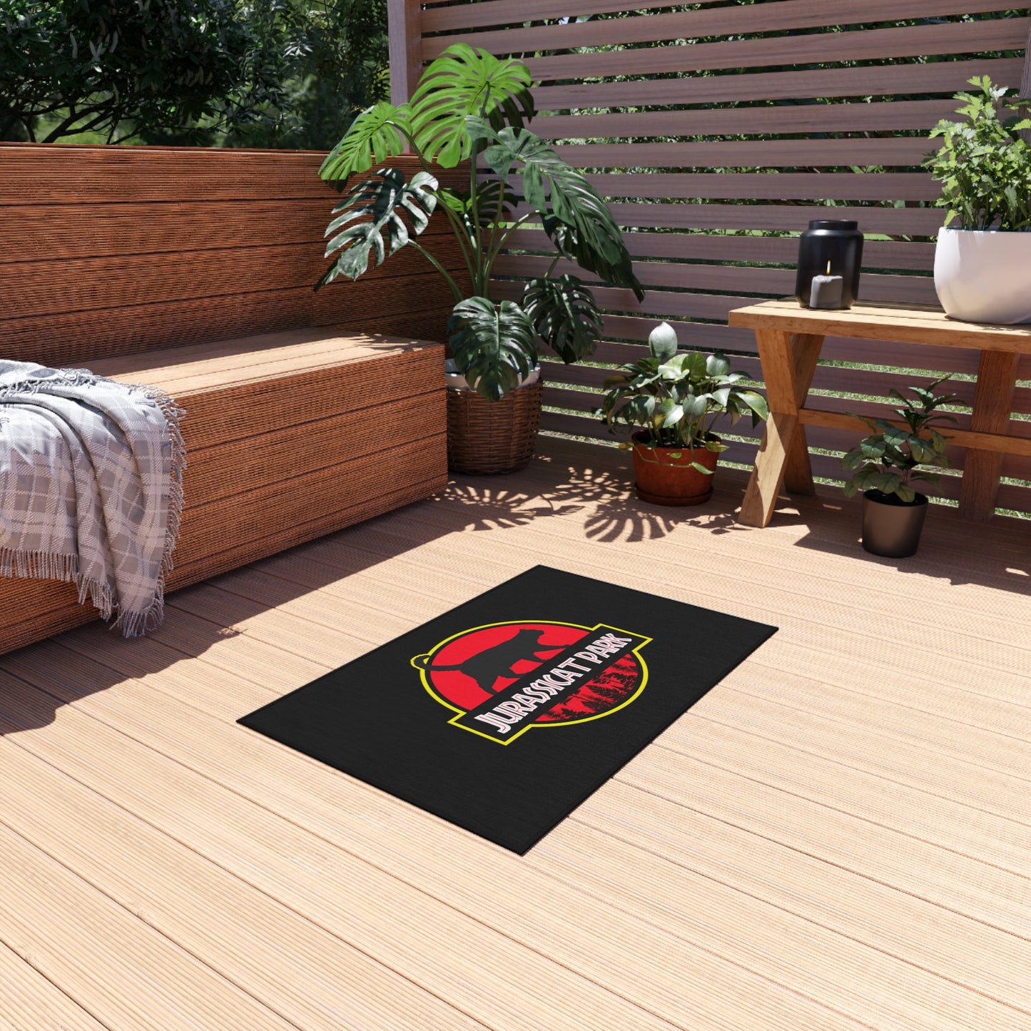 Jurassicat Park - Outdoor Rug