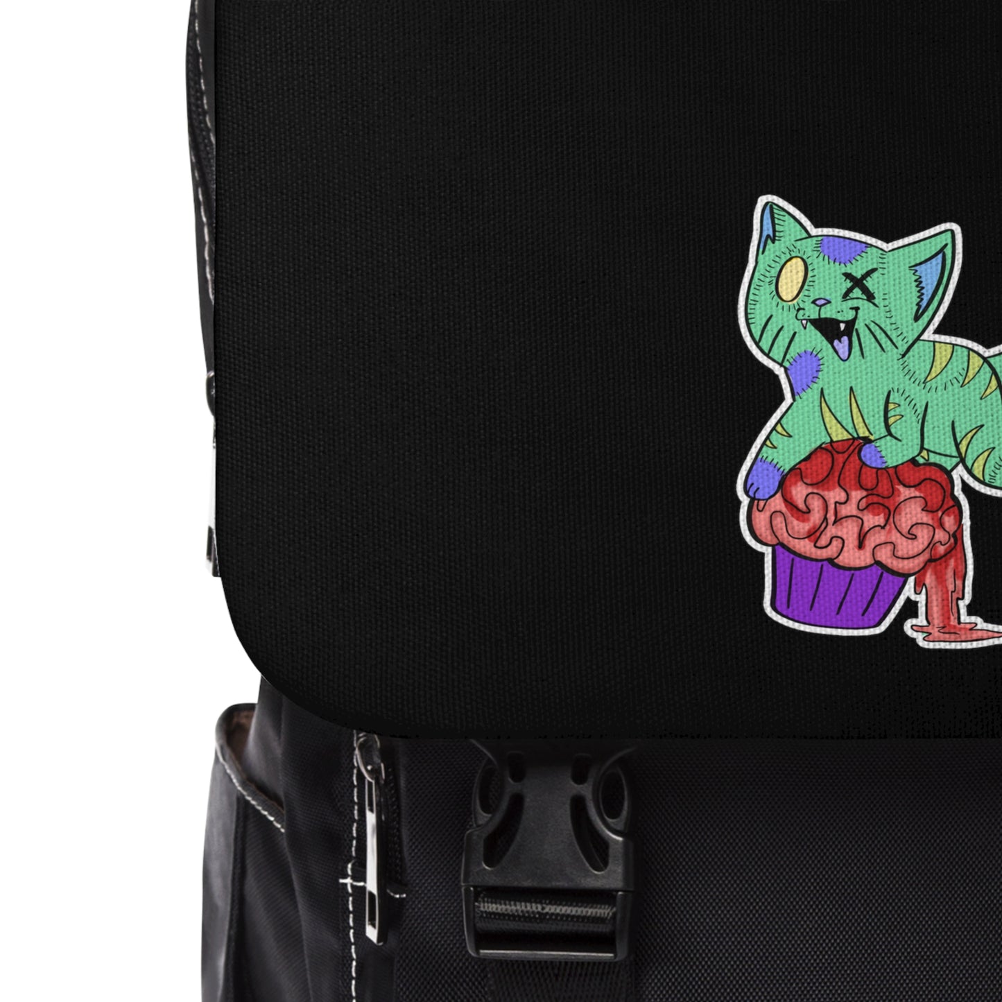 Zombie Cat - Unisex Casual Shoulder Backpack