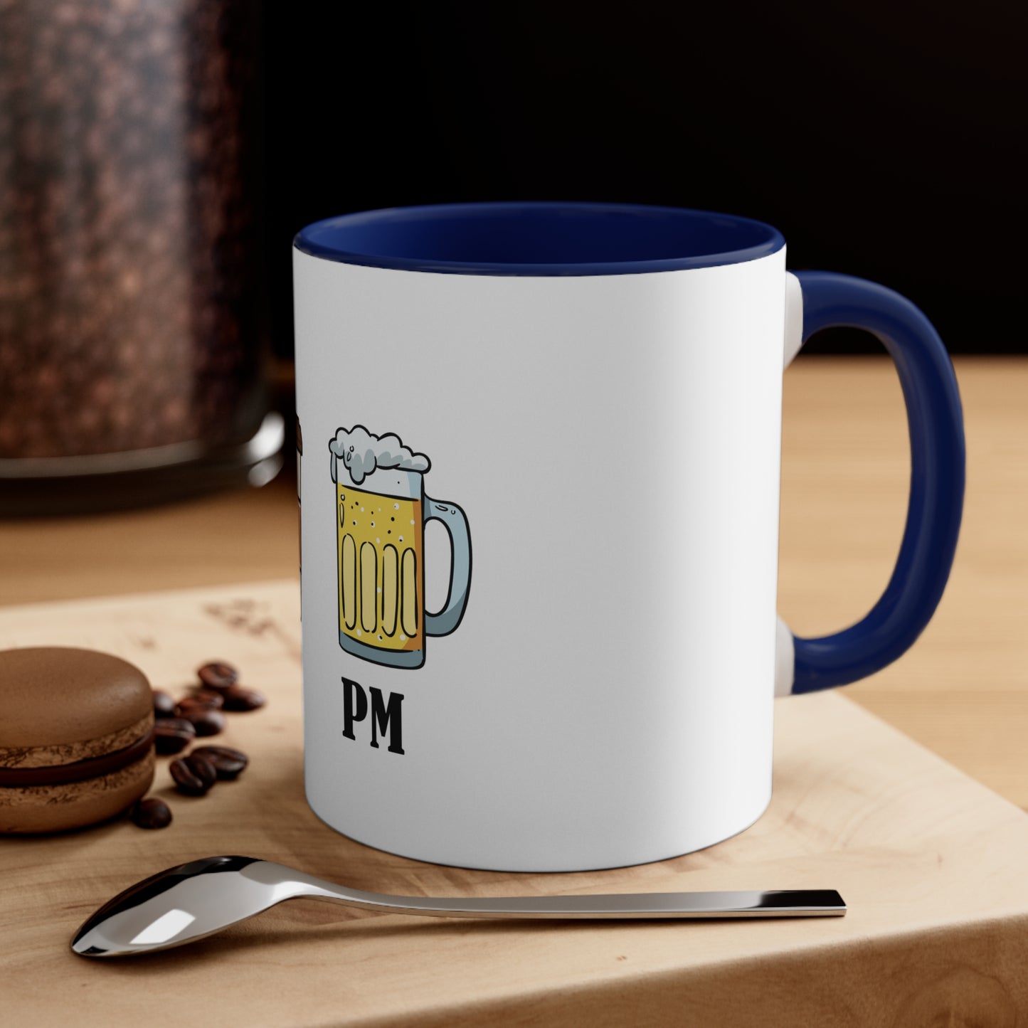 AM/PM - Accent Coffee Mug, 11oz