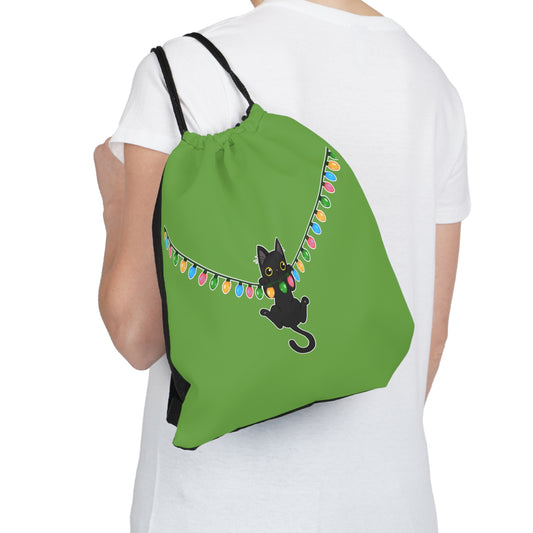 Meow Christmas - Outdoor Drawstring Bag