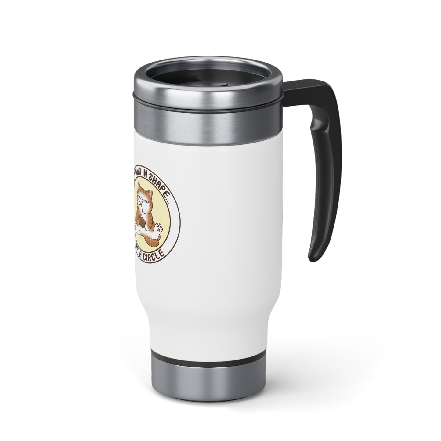 In Shape - Stainless Steel Travel Mug with Handle, 14oz