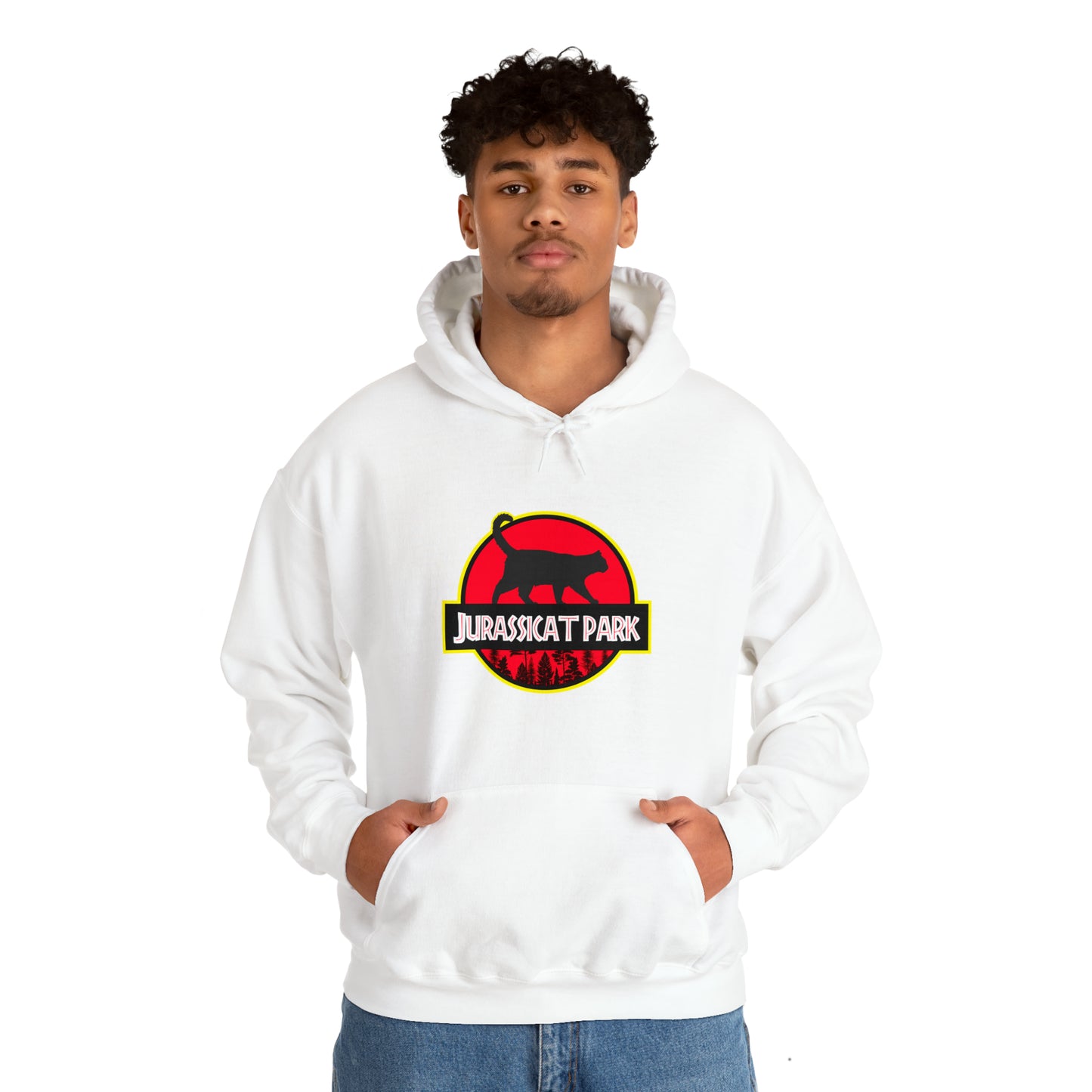 Jurassicat Park - Unisex Heavy Blend™ Hooded Sweatshirt