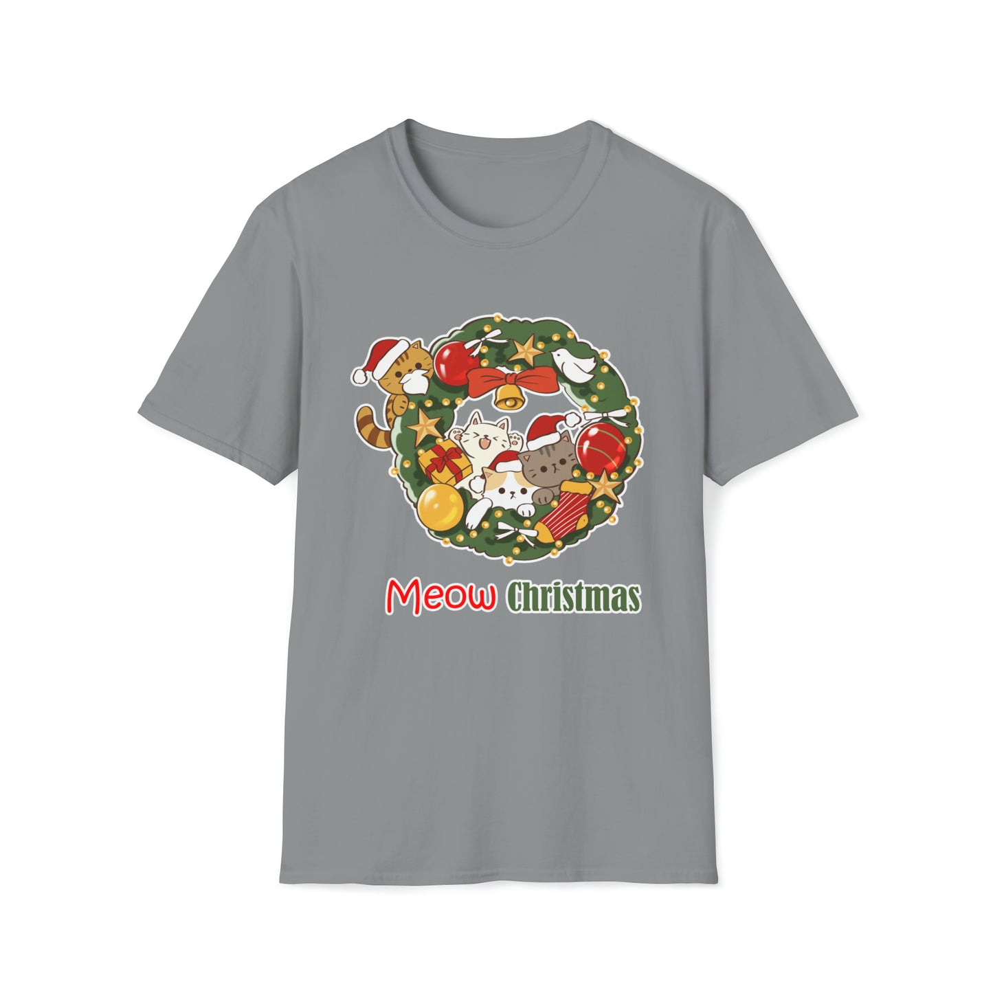 Meow Christmas - Unisex Softstyle T-Shirt