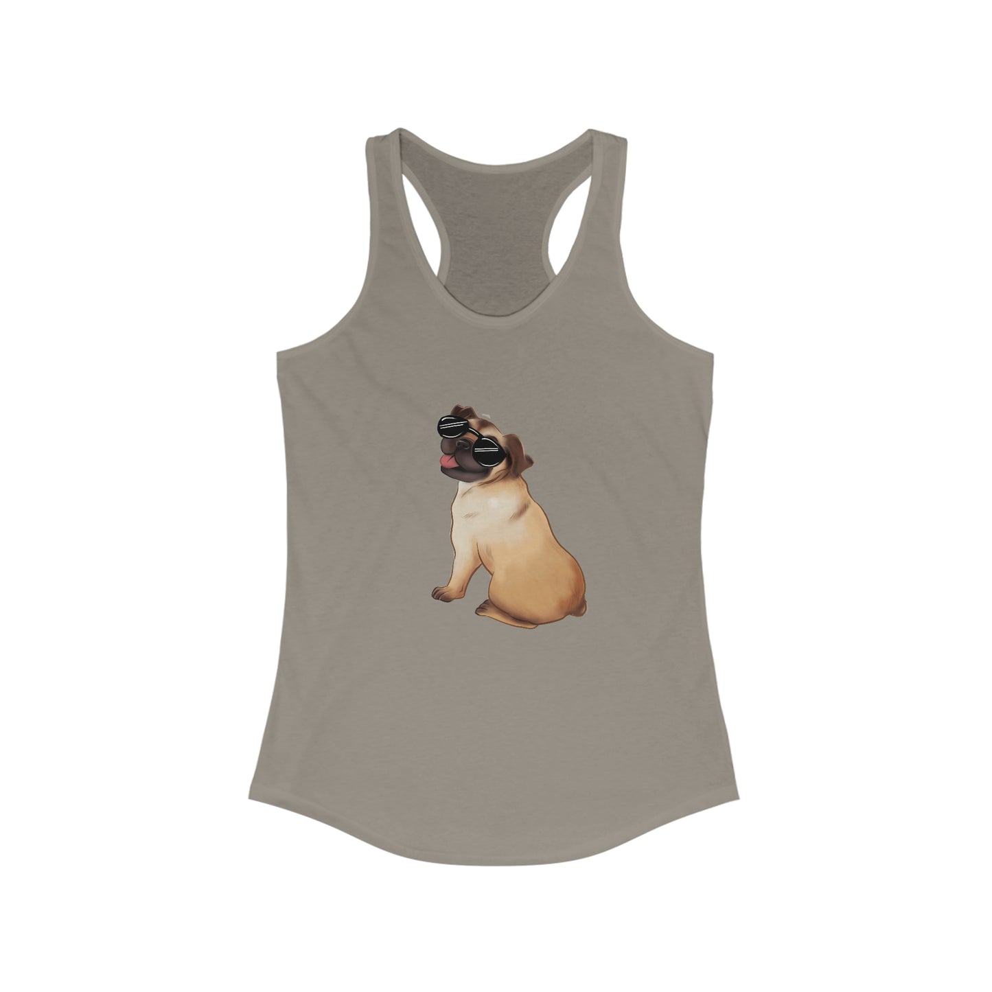 Pug - Women's Ideal Racerback Tank