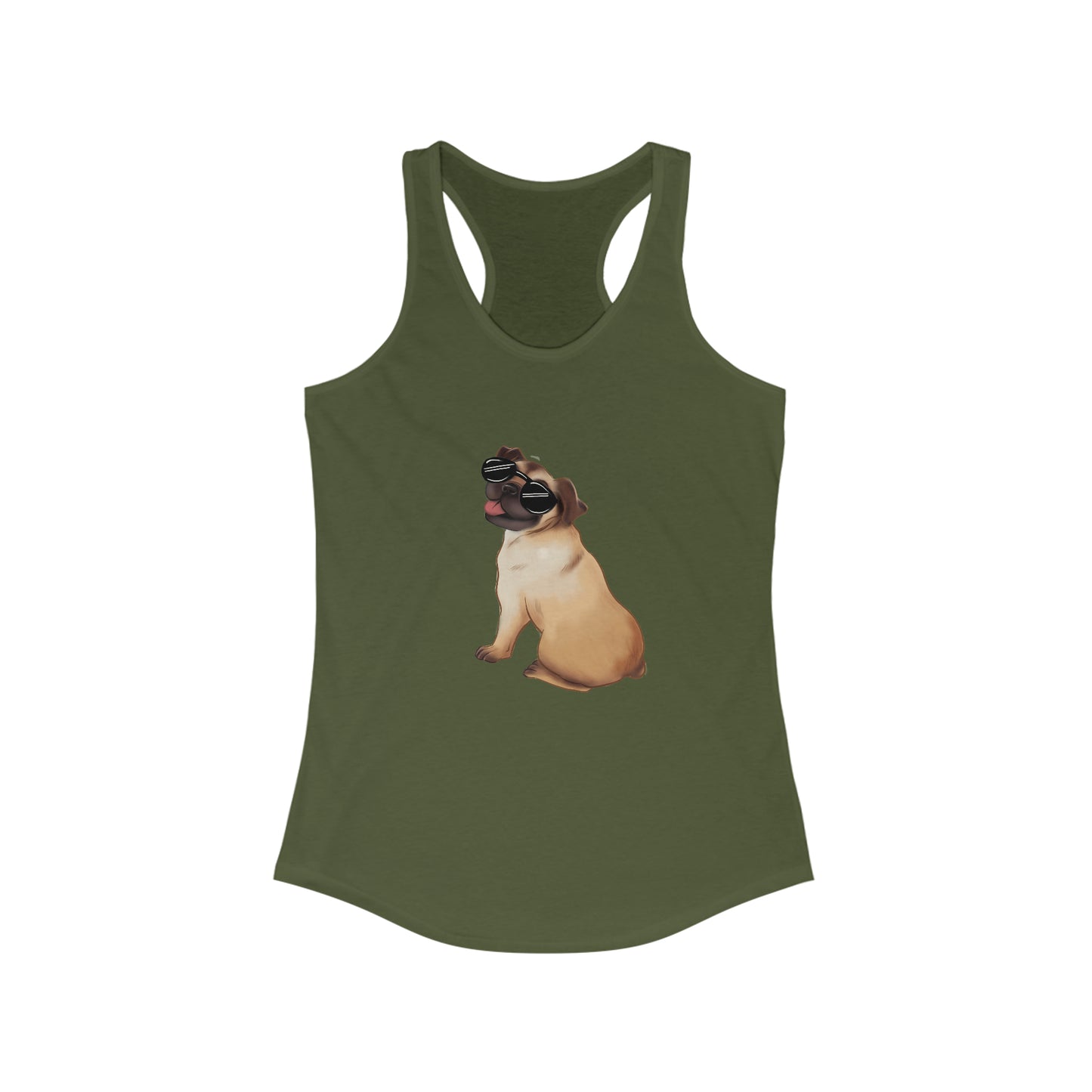 Pug - Women's Ideal Racerback Tank