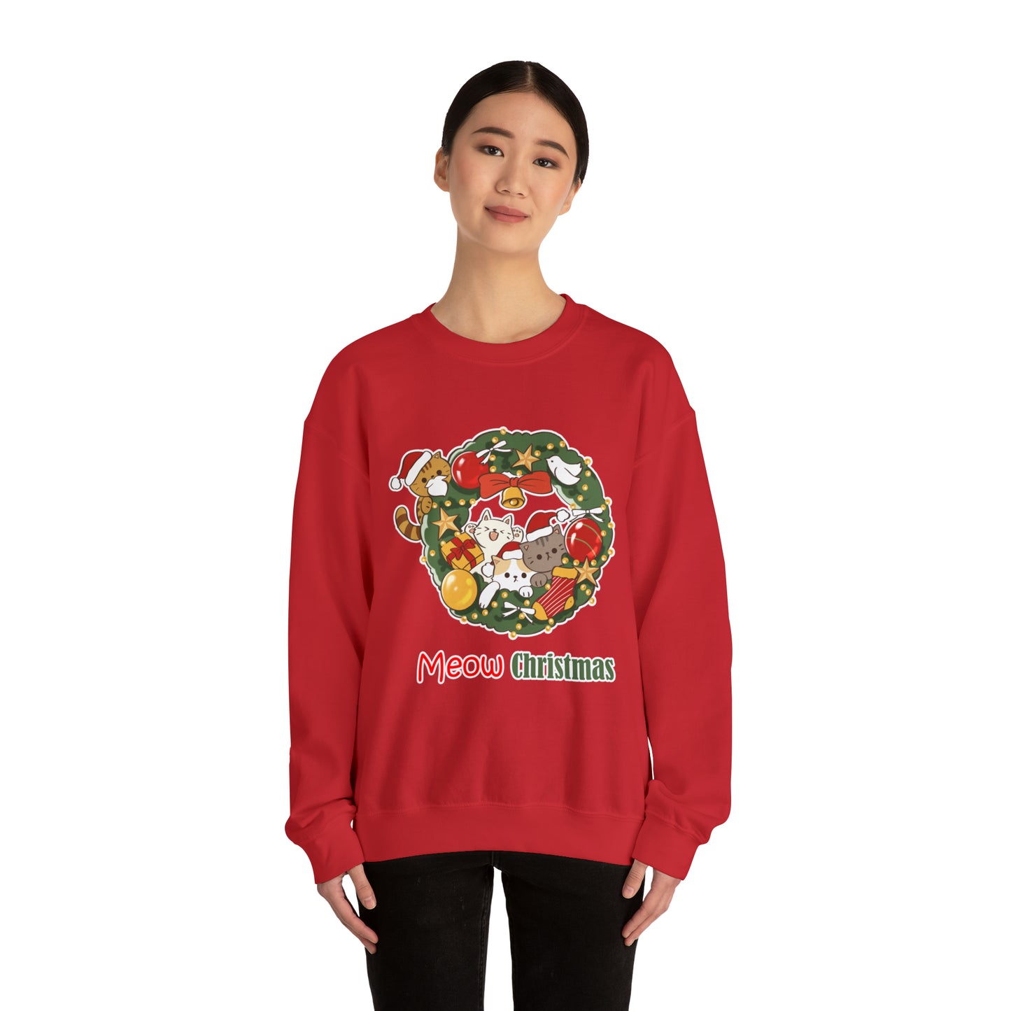 Meow Christmas - Unisex Heavy Blend™ Crewneck Sweatshirt