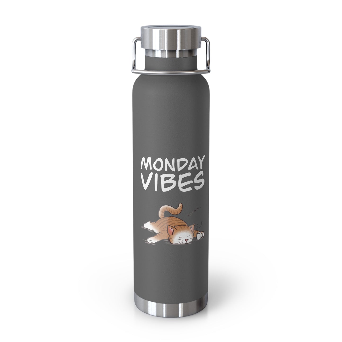 Monday Vibes - Copper Vacuum Insulated Bottle, 22oz