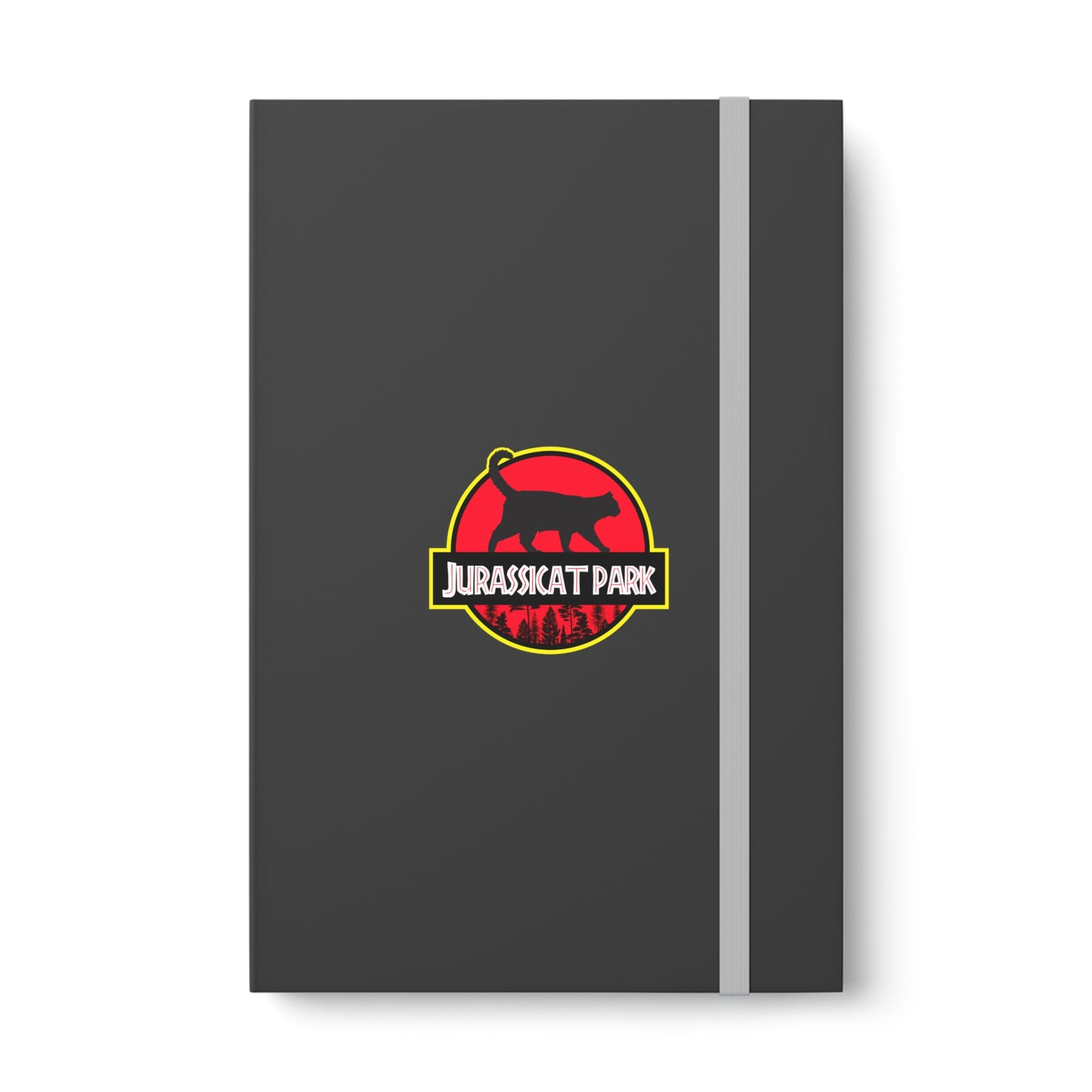 Jurassicat Park - Color Contrast Notebook - Ruled