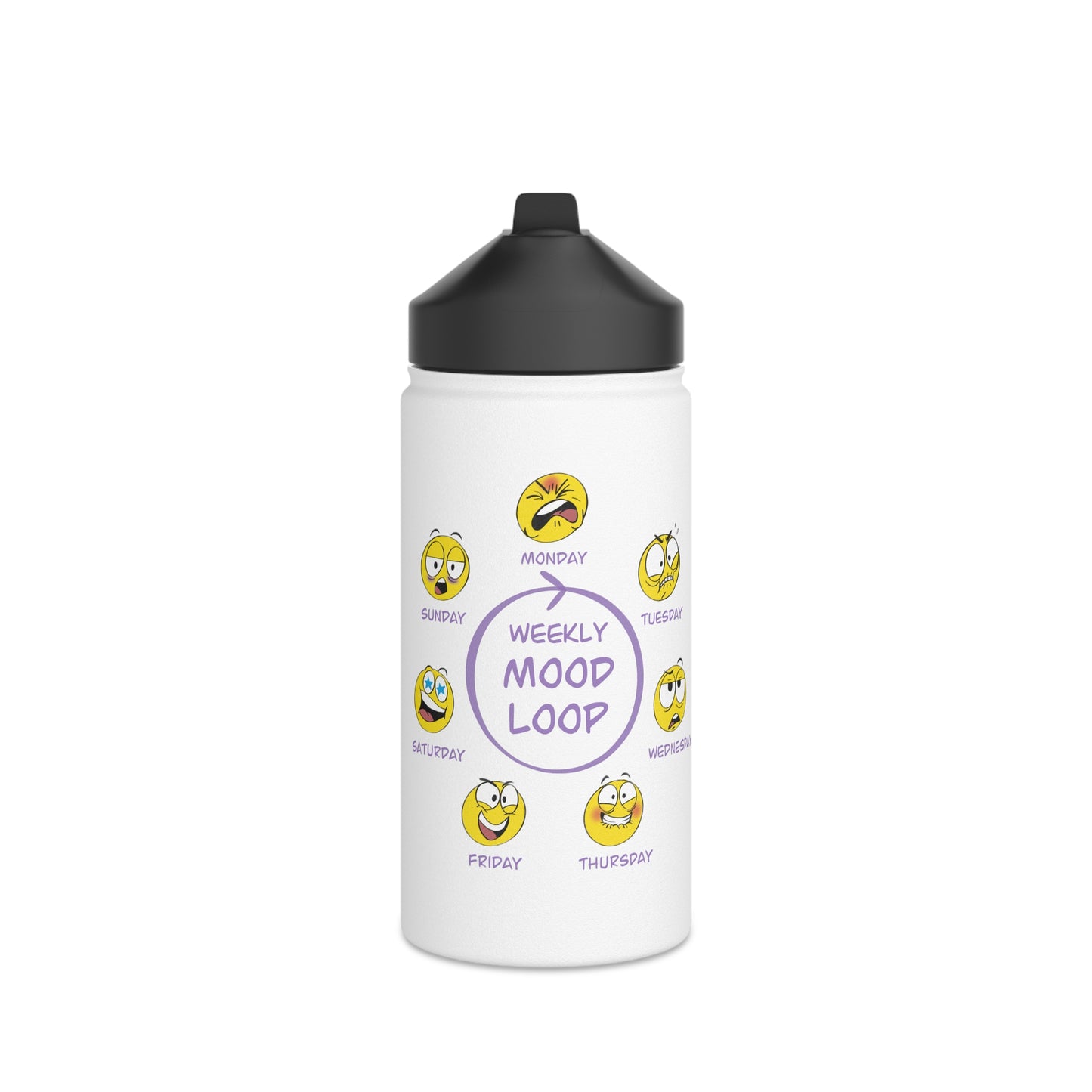 Mood Loop - Stainless Steel Water Bottle, Standard Lid