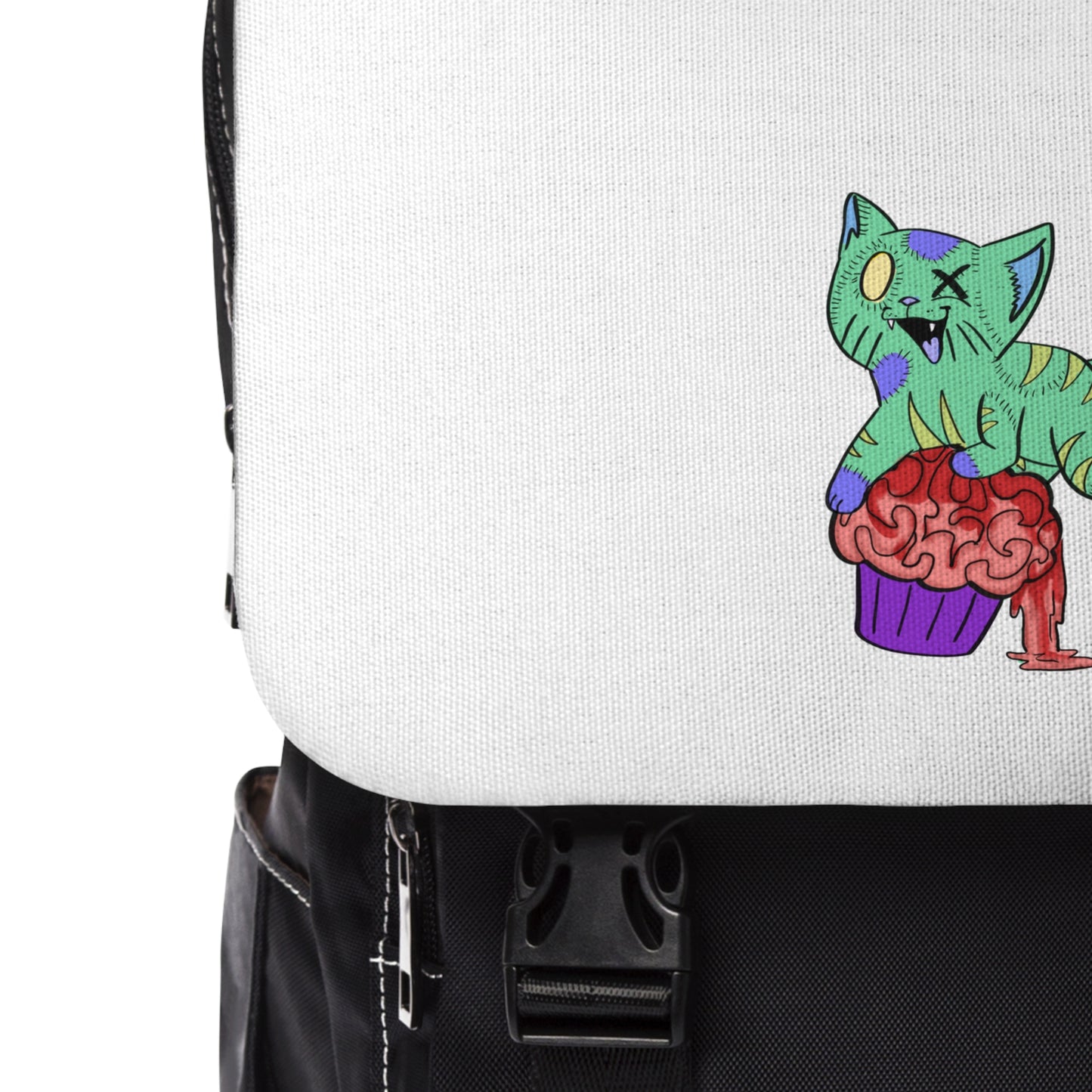 Zombie Cat - Unisex Casual Shoulder Backpack