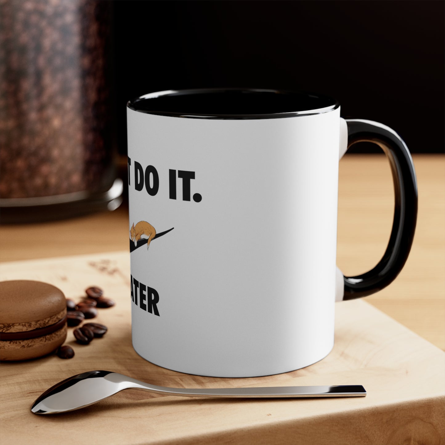 Just do it later - Accent Coffee Mug, 11oz