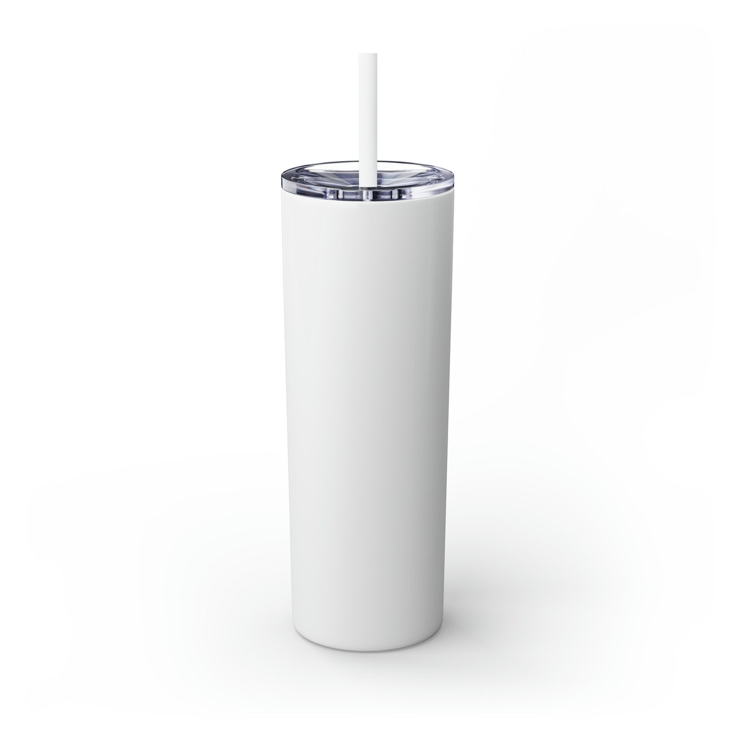 AM/PM - Skinny Tumbler with Straw, 20oz