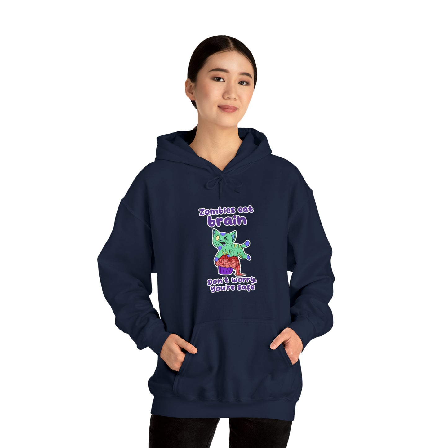 Zombie Cat - Unisex Heavy Blend™ Hooded Sweatshirt