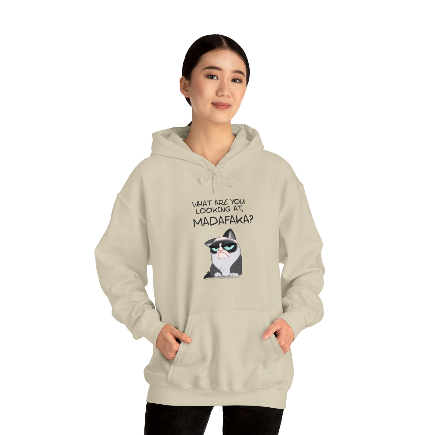 What you're looking at, Madafaka? - Unisex Heavy Blend™ Hooded Sweatshirt