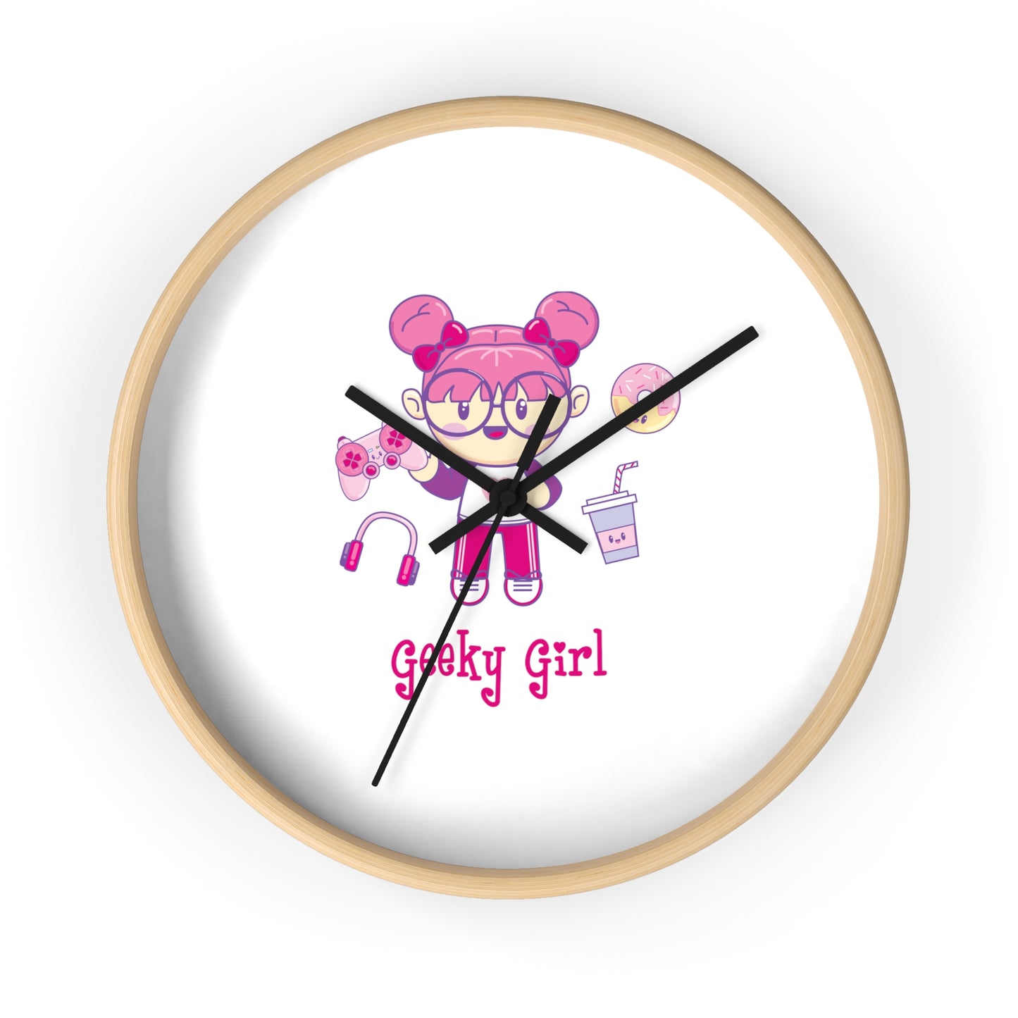 Geek Girl - Wall Clock