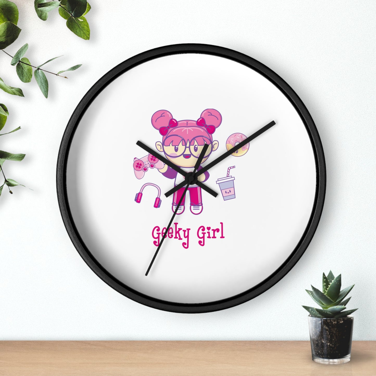 Geek Girl - Wall Clock