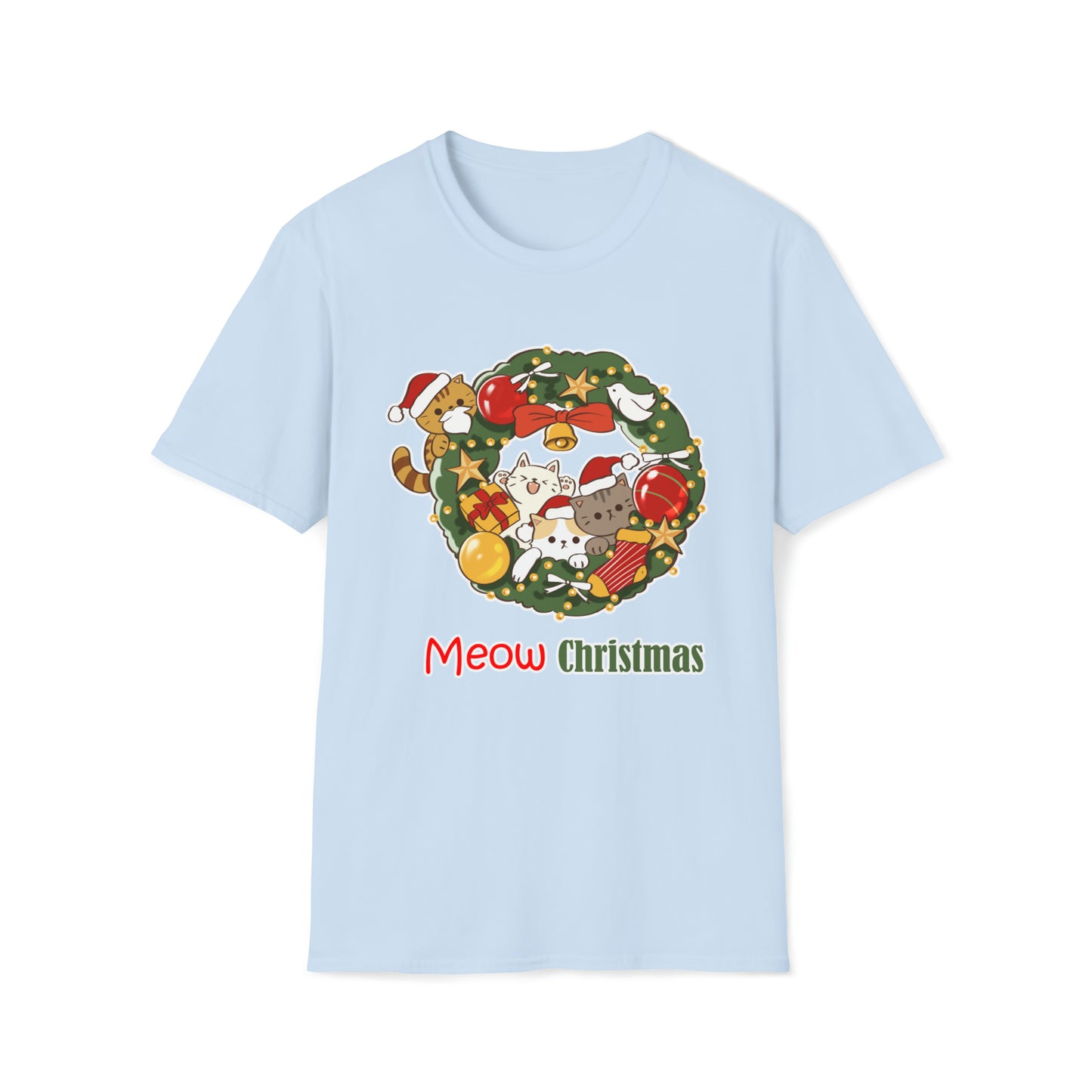 Meow Christmas - Unisex Softstyle T-Shirt