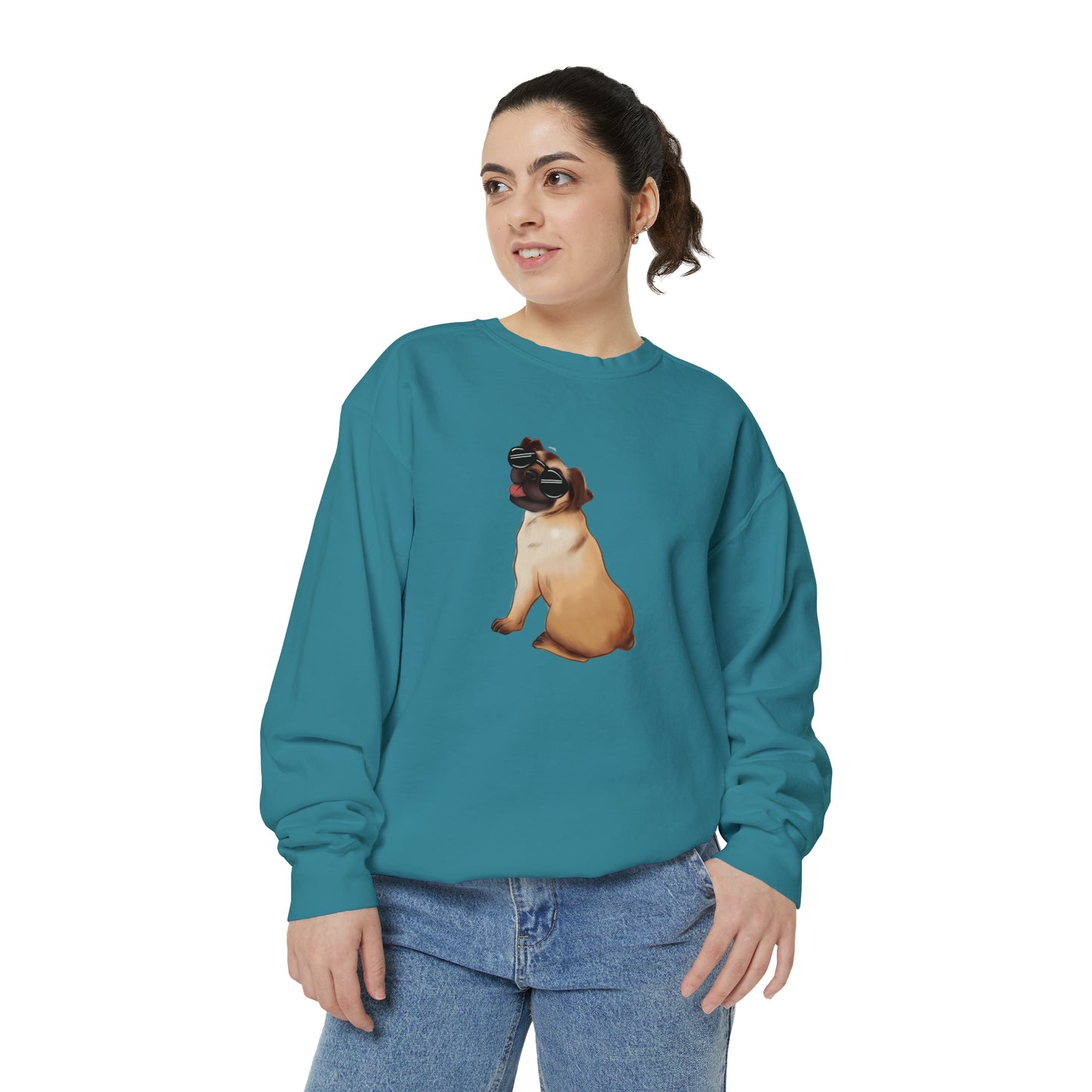 Pug - Unisex Garment-Dyed Sweatshirt