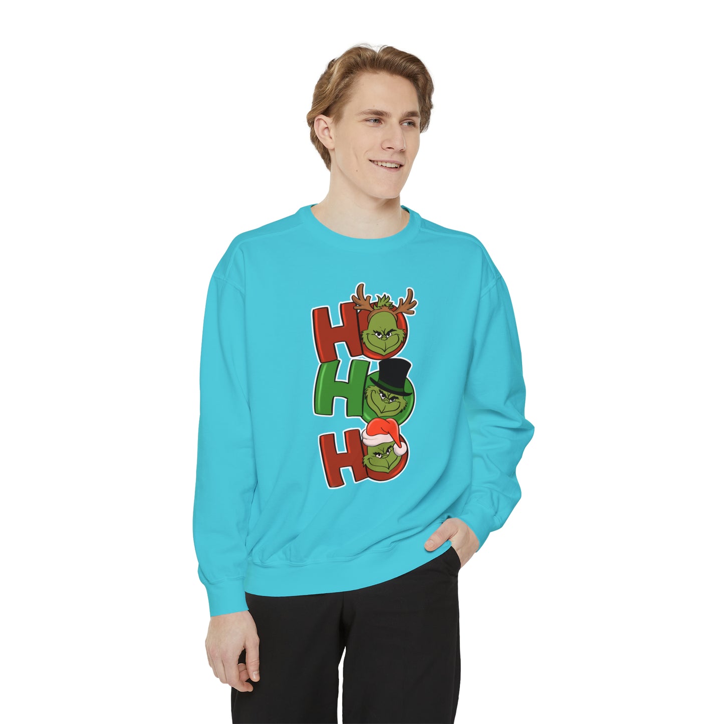 Grinch - Unisex Garment-Dyed Sweatshirt