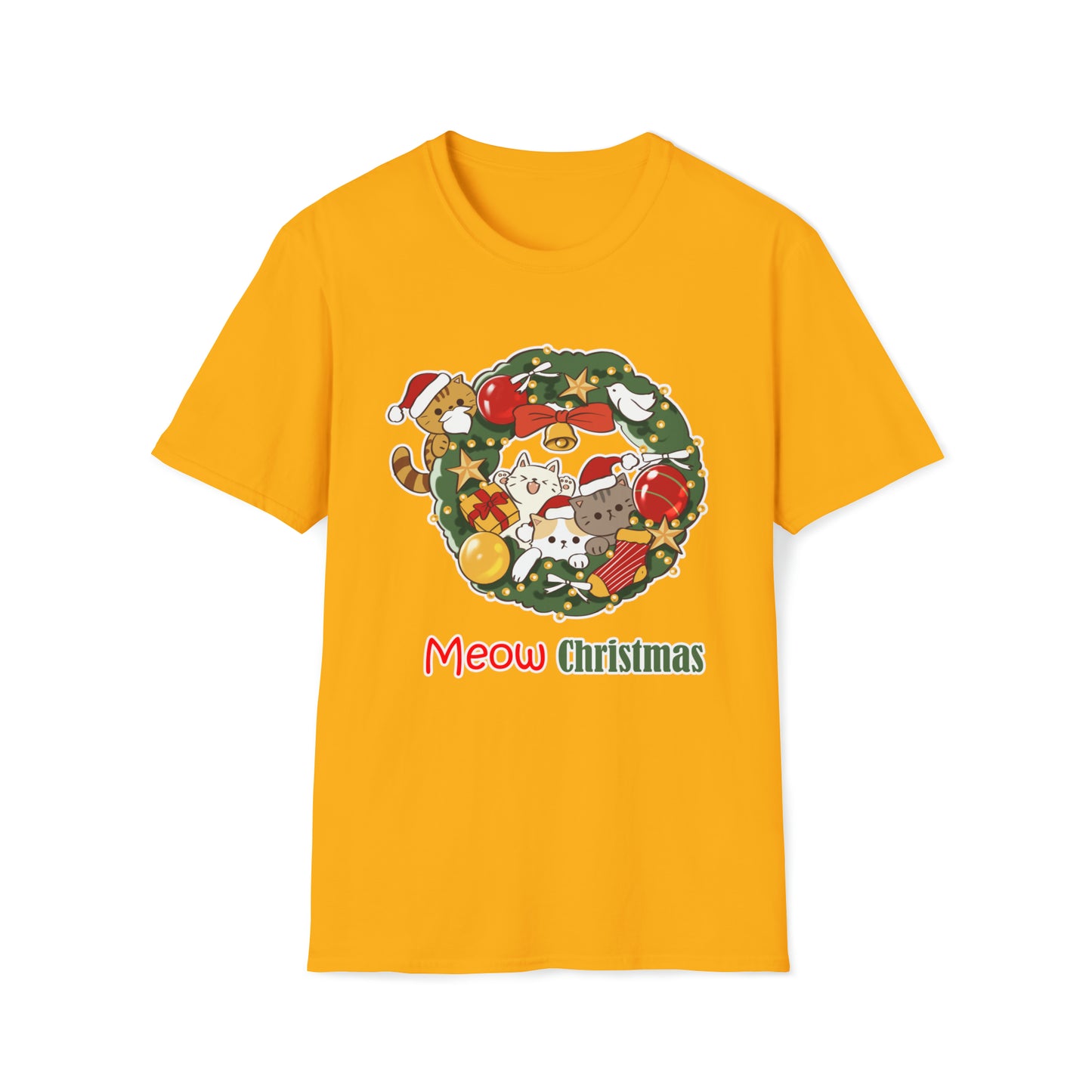 Meow Christmas - Unisex Softstyle T-Shirt