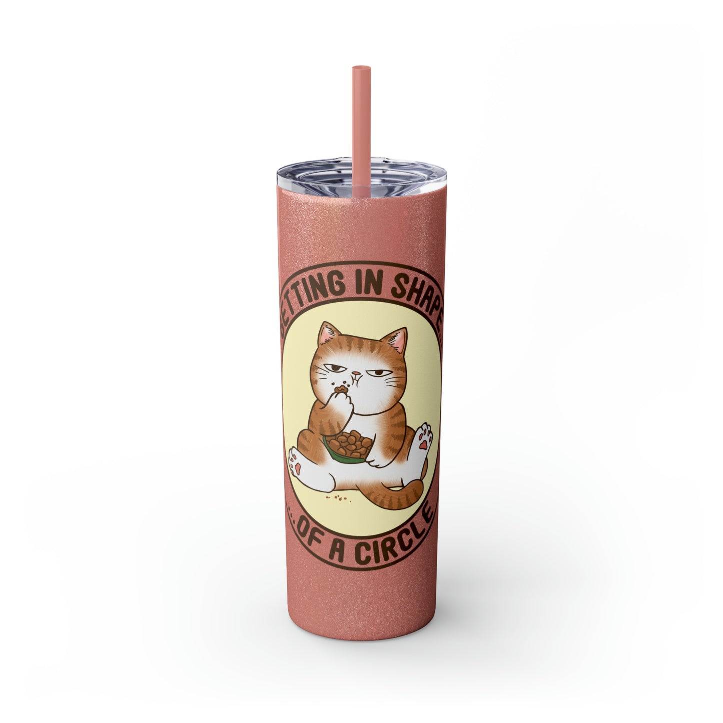 In Shape - Skinny Tumbler with Straw, 20oz