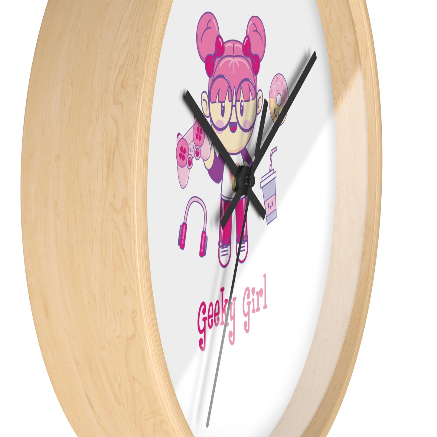 Geek Girl - Wall Clock