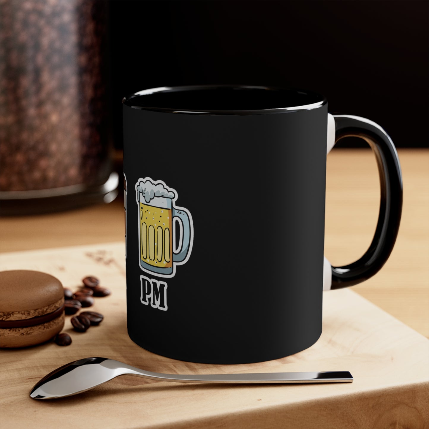 AM/PM - Accent Coffee Mug, 11oz