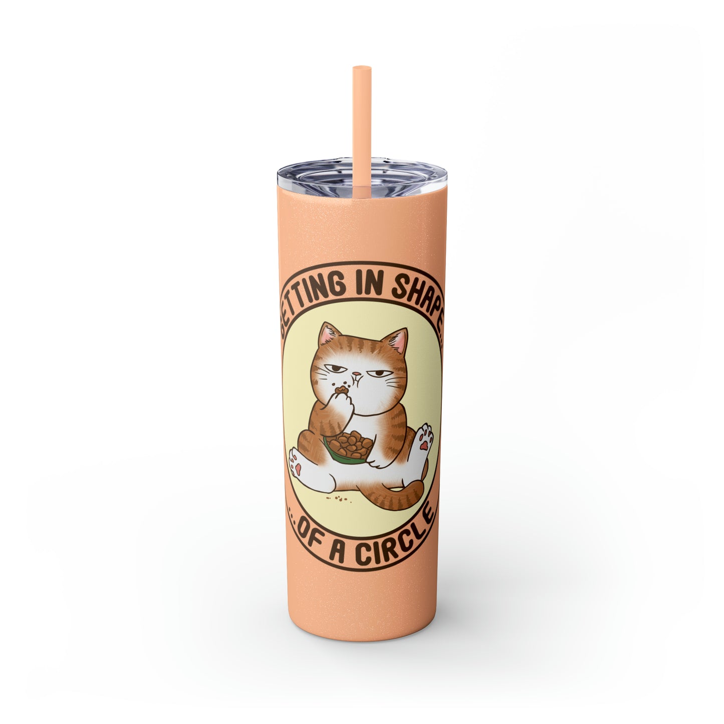 In Shape - Skinny Tumbler with Straw, 20oz