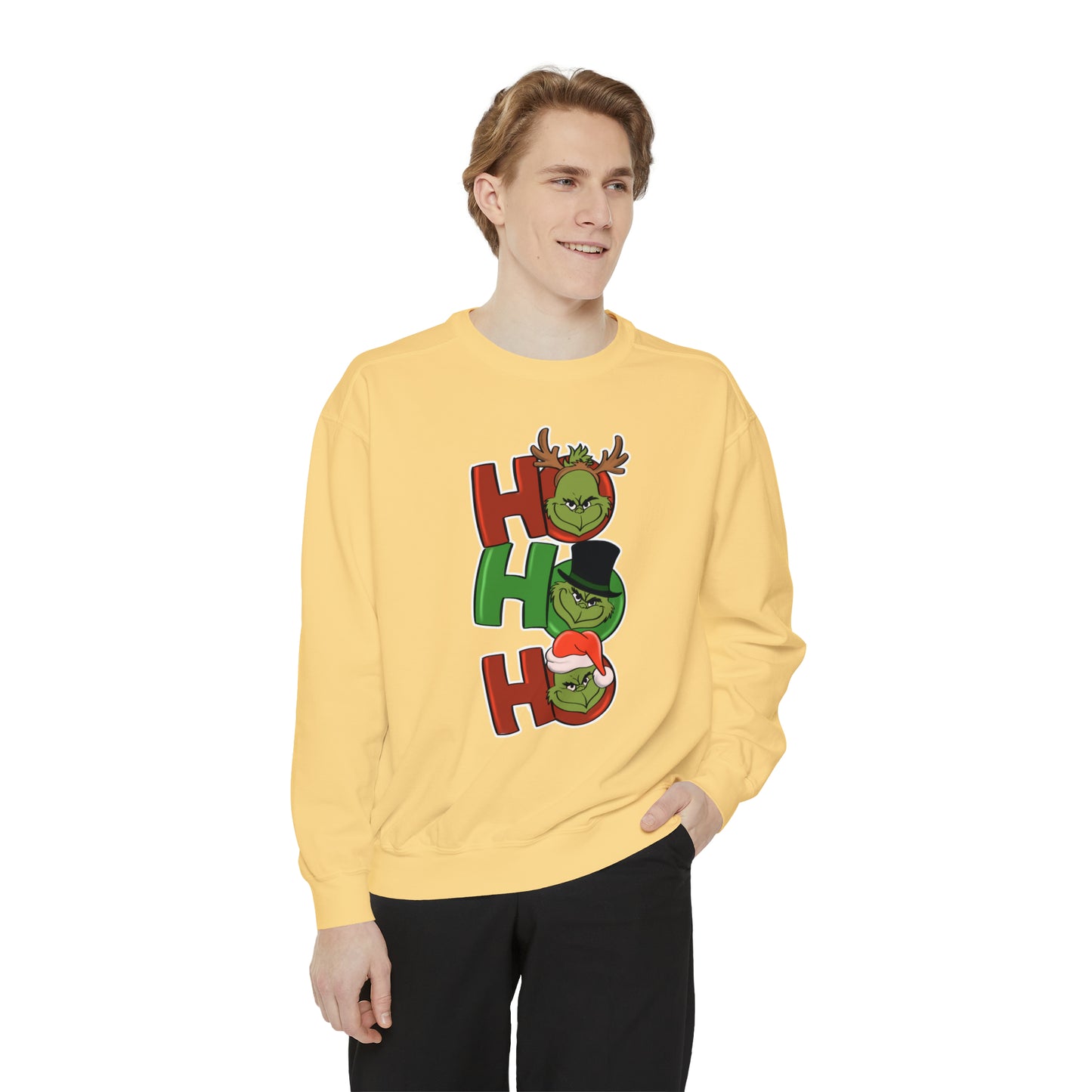 Grinch - Unisex Garment-Dyed Sweatshirt