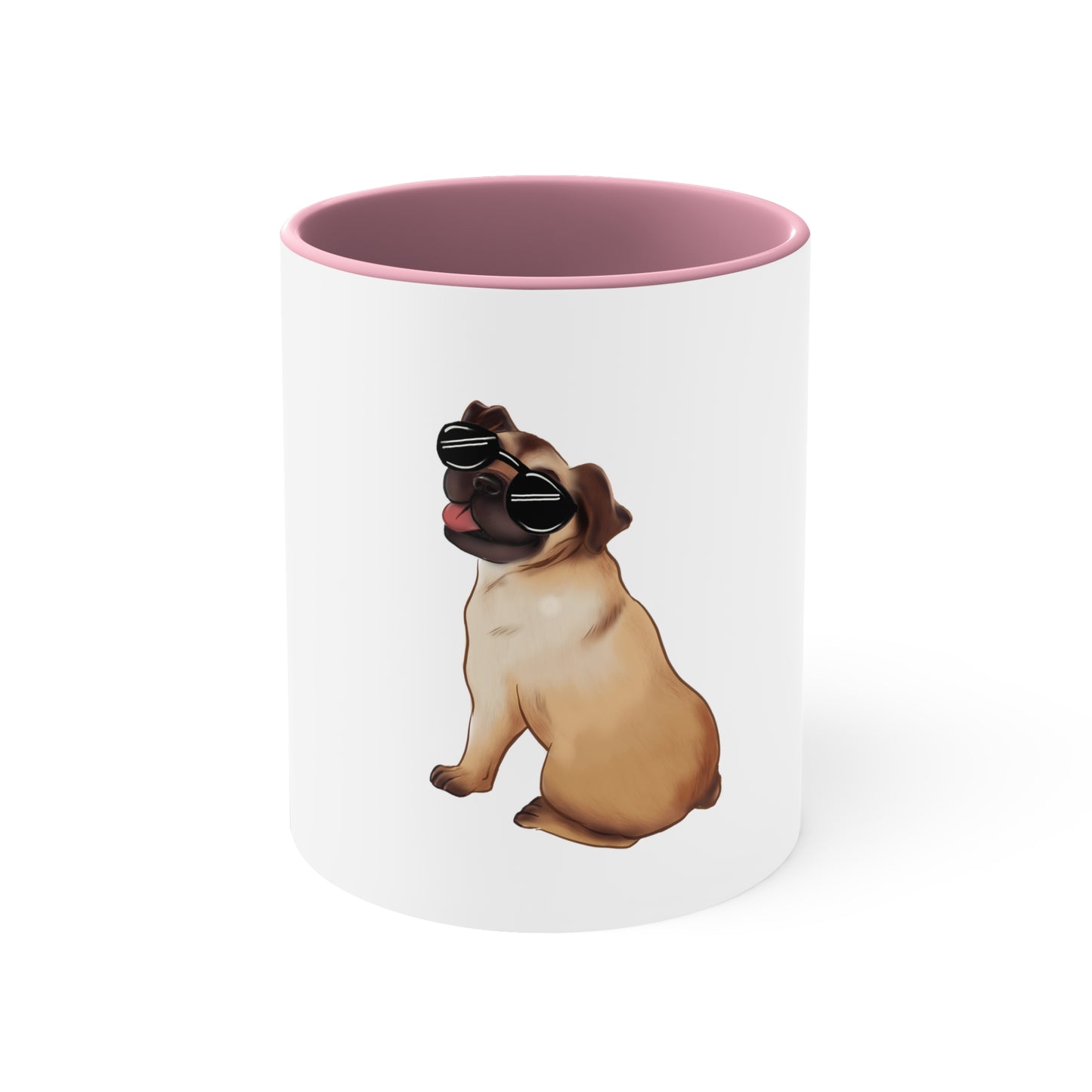 Pug - Accent Coffee Mug, 11oz