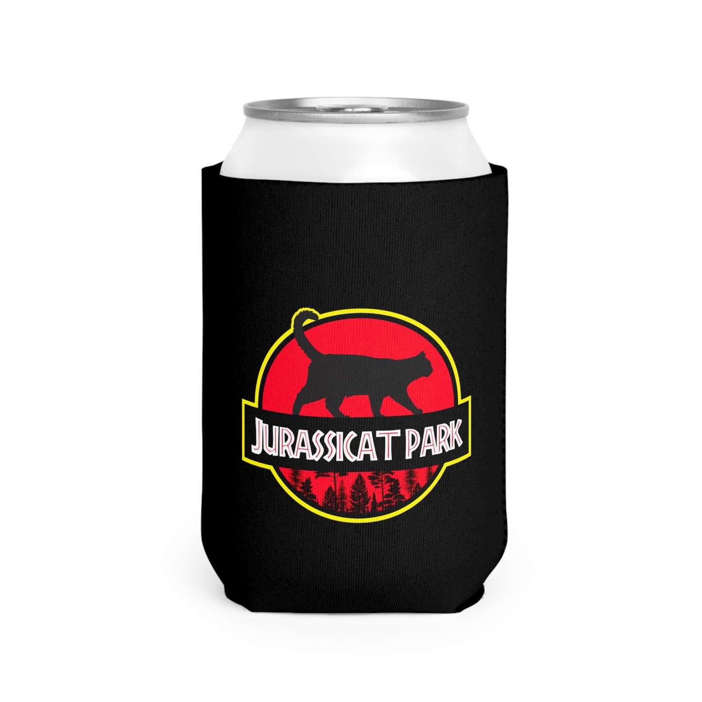 Jurassicat Park - Can Cooler Sleeve