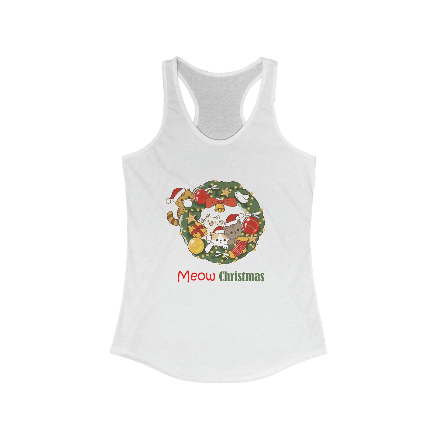 Meow Christmas - Women's Ideal Racerback Tank